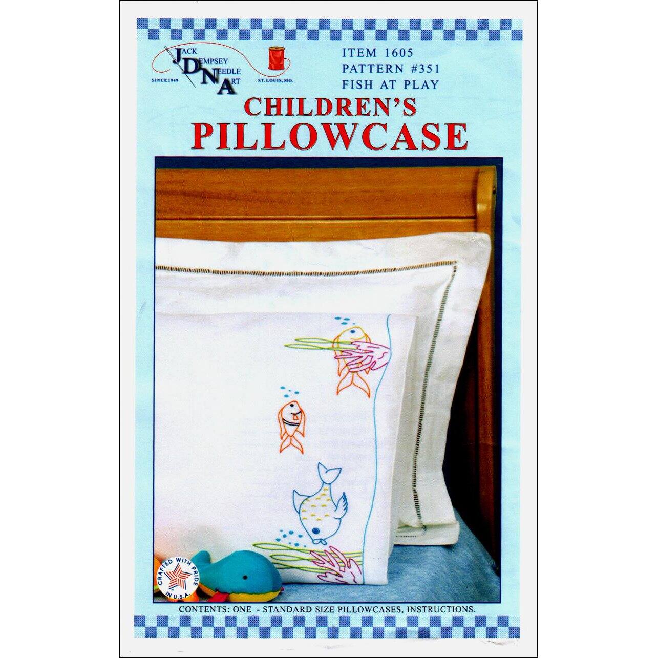 Jack Dempsey Fish At Play Childrens Pillowcase - D616002S - Pillowcases and Shams Find Jack Dempsey Fish At Play Childrens Pillowcas sku D616002S