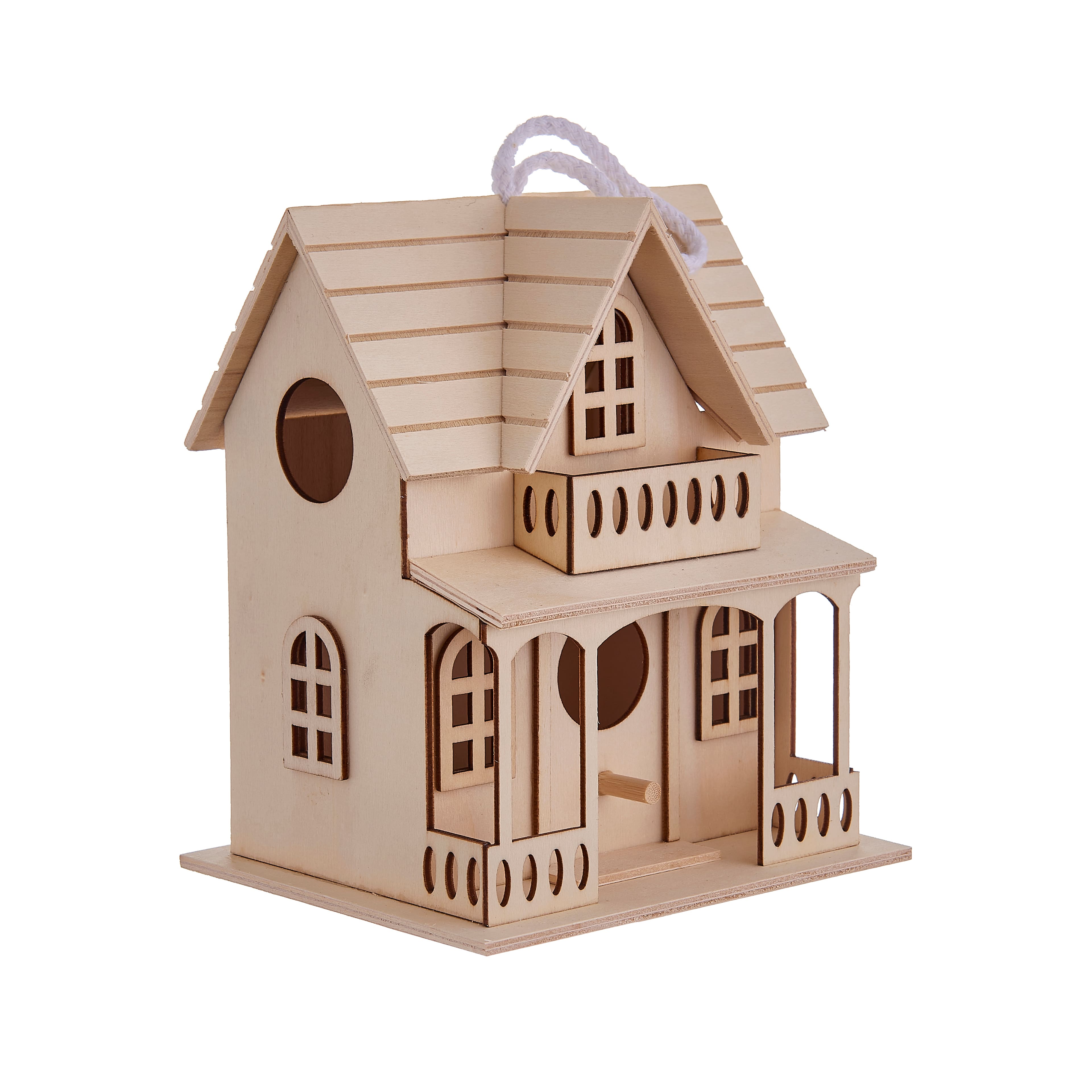 8 Pack: Wood Mini Birdhouse by Make Market&#xAE;