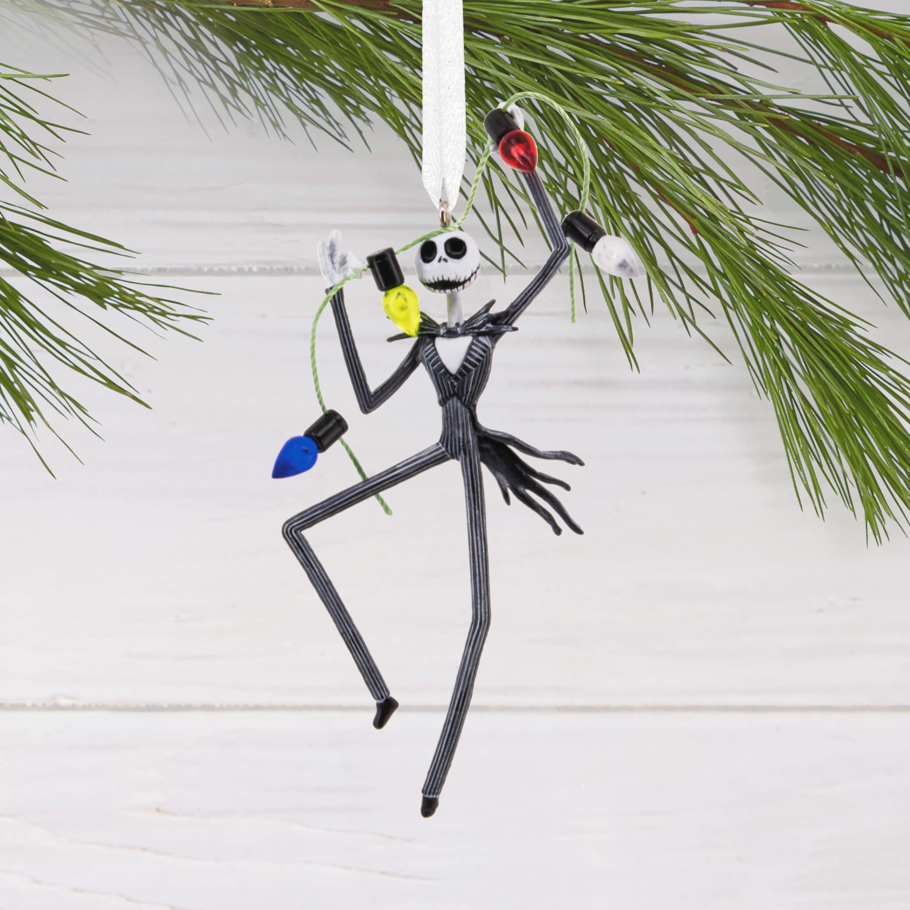 Hallmark Disney&#xAE; The Nightmare Before Christmas 3.75&#x22; Jack Skellington with Lights Ornament