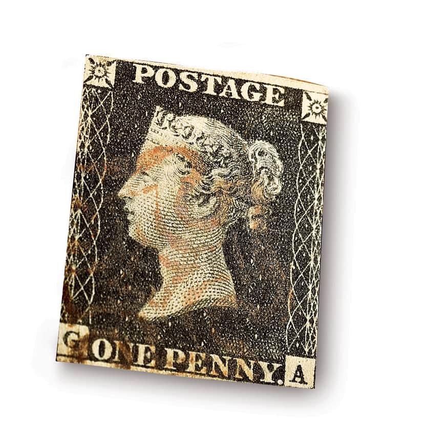 American Coin Treasures Penny Black Stamp