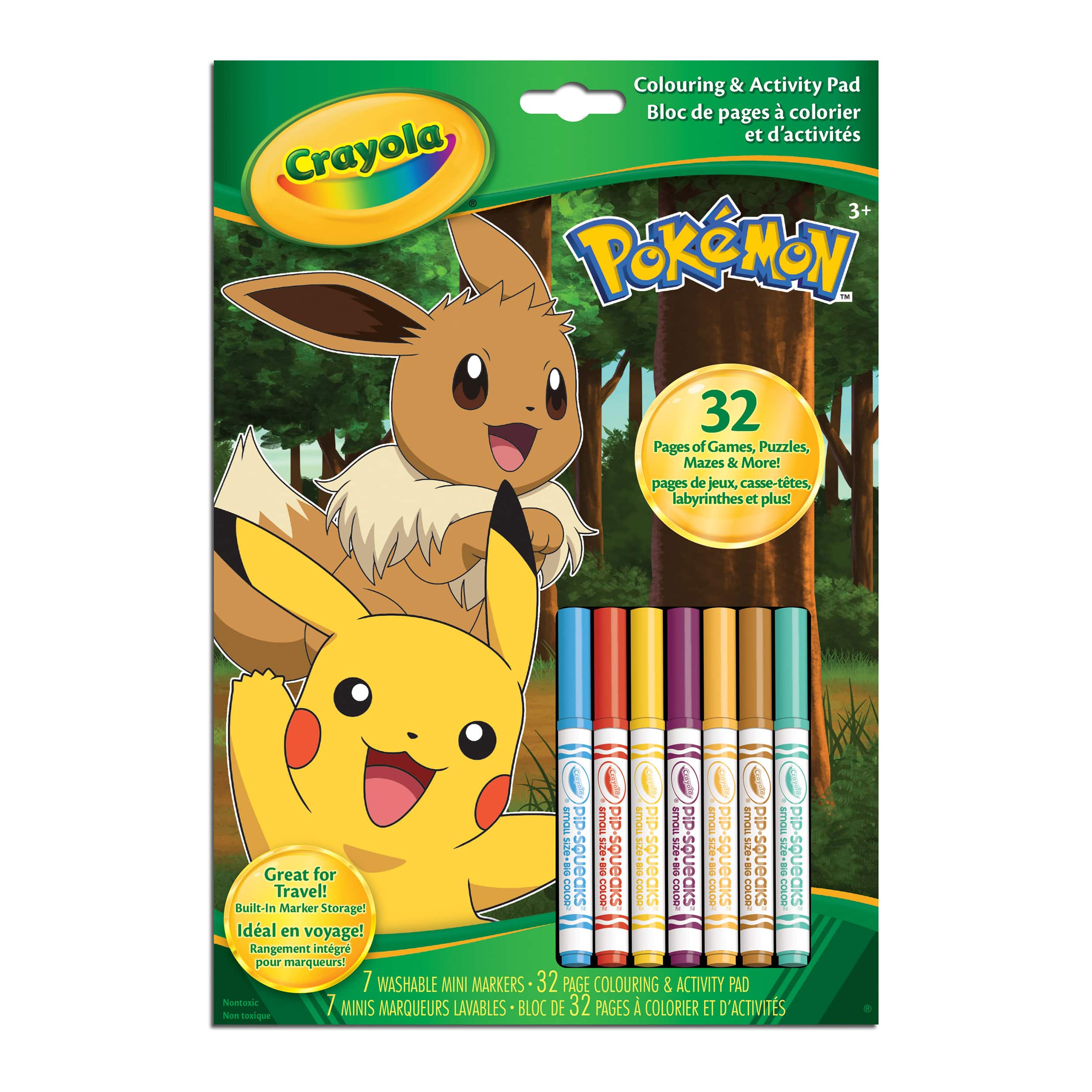 Bloc de pages &#xE0; colorier et d&#x2019;activit&#xE9;s Pok&#xE9;mon de Crayola