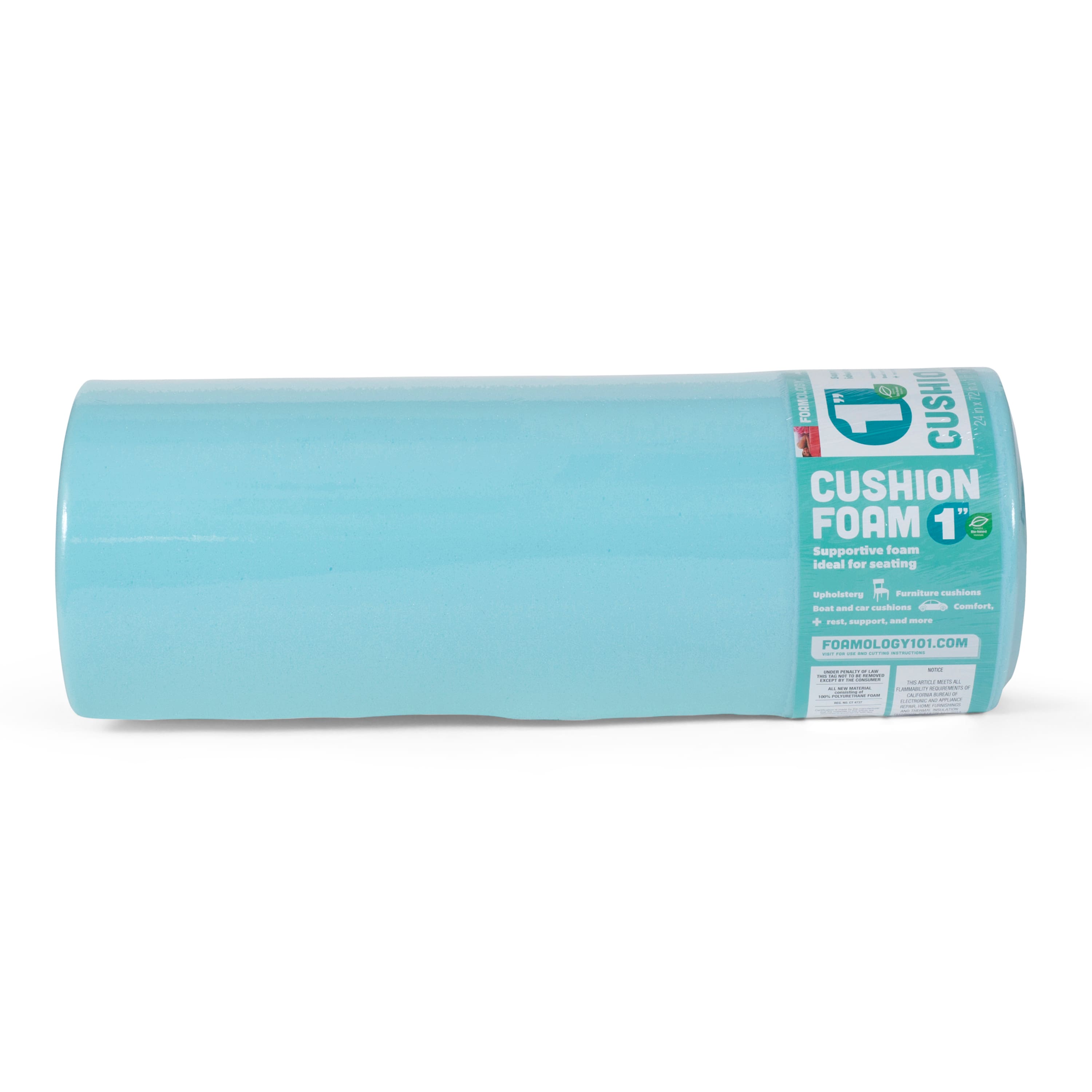 4 Pack: Fairfield™ Foamology® 1" Soft Support Cushion Foam, 24" x 72"