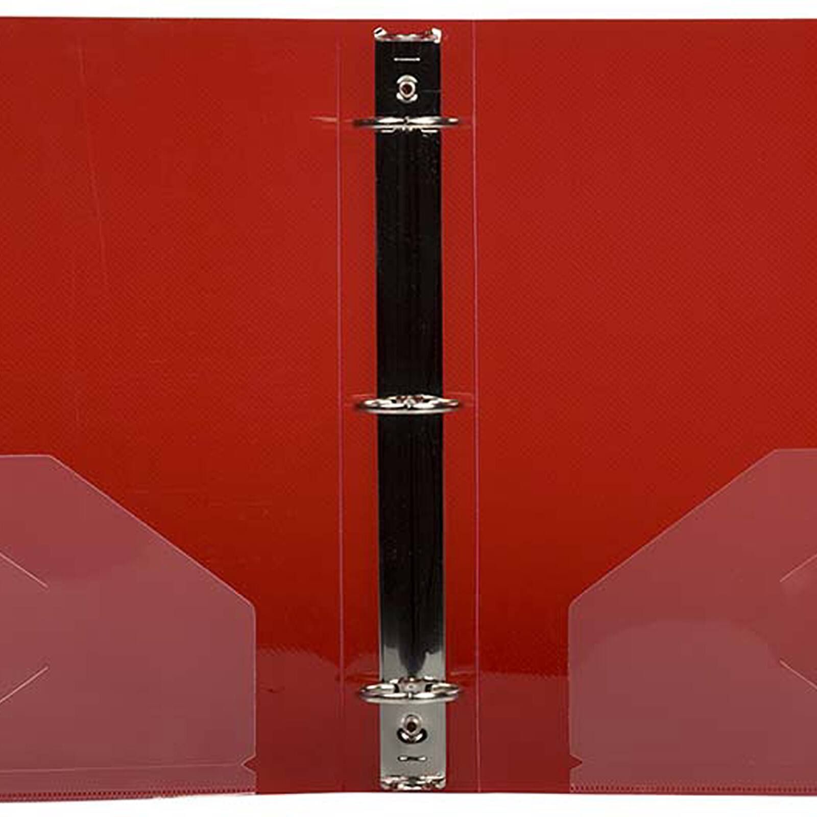 JAM Paper 1.5&#x22; Red Plastic 3-Ring Binder