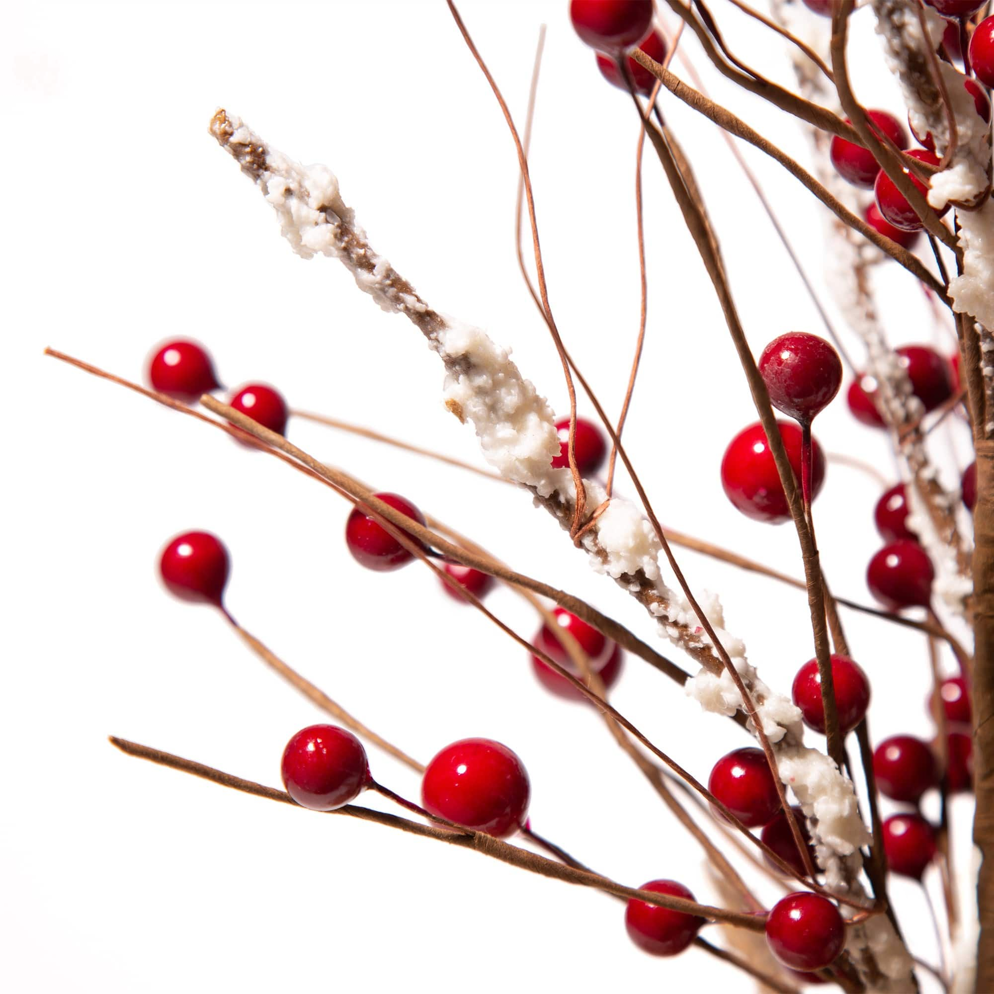 Glitzhome&#xAE; Christmas Red Berry Table Tree