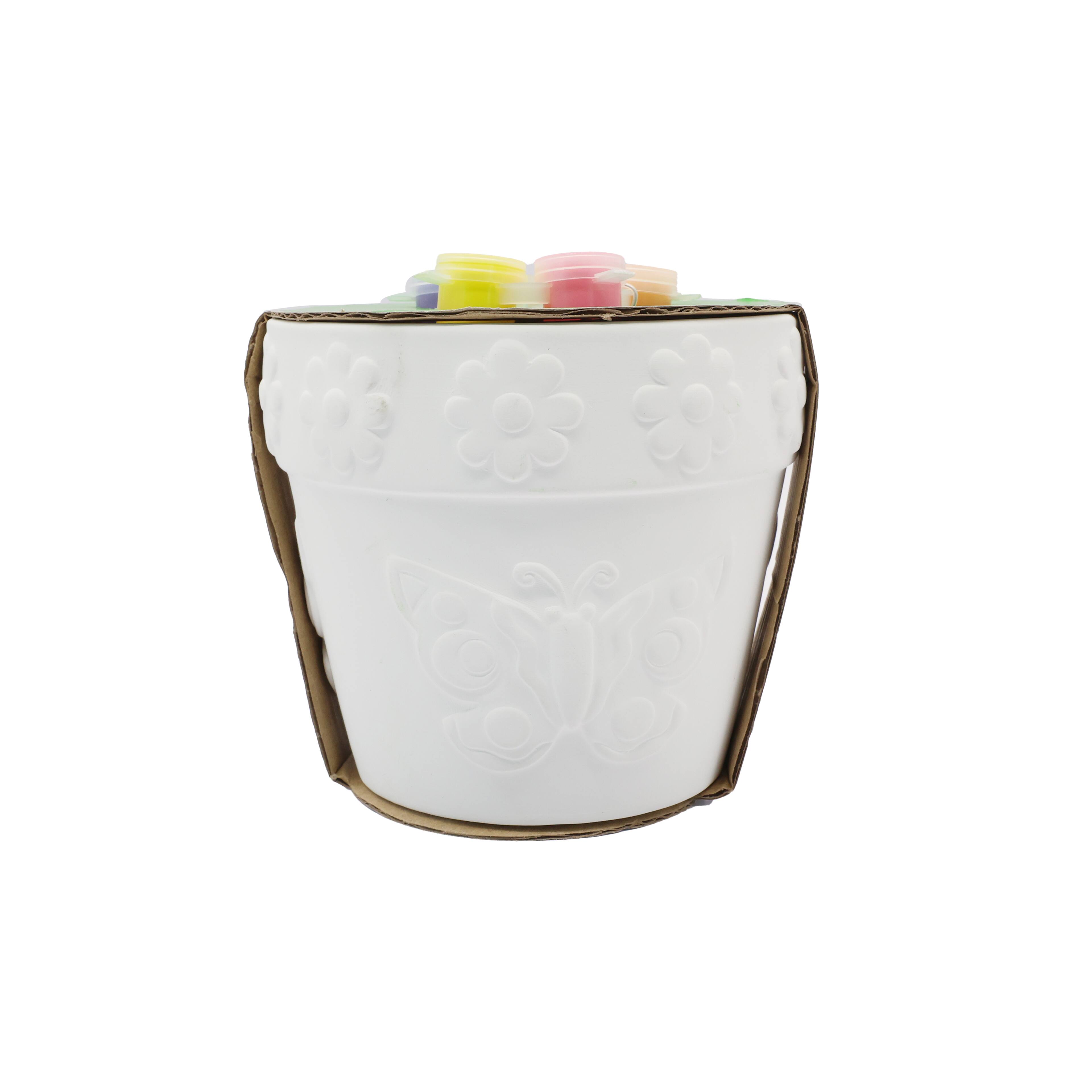Ceramic Butterfly Flower Pot Kit by Creatology&#x2122;