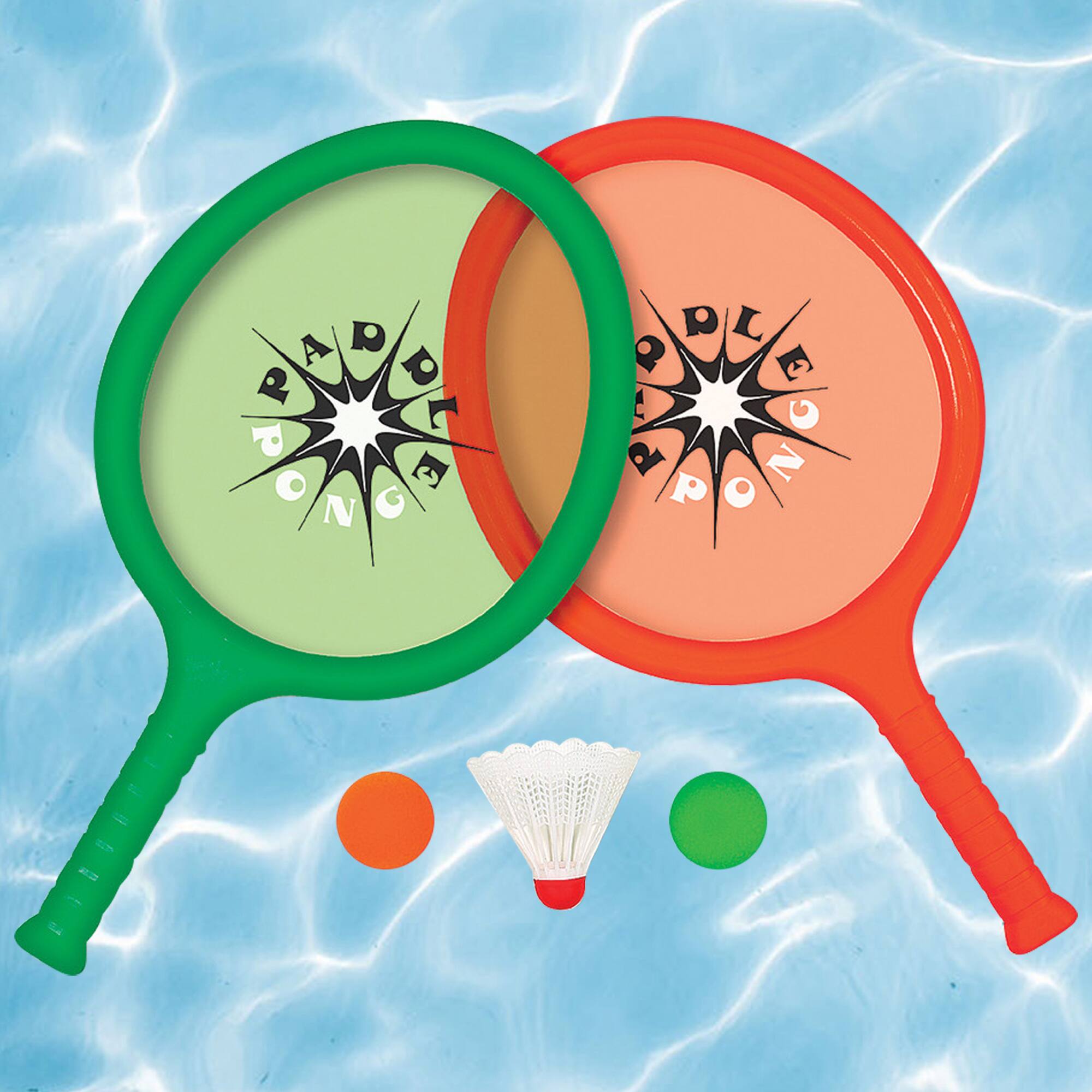 Pool Central 16" Green & Red Paddle Pong Set Swimming Pool Game