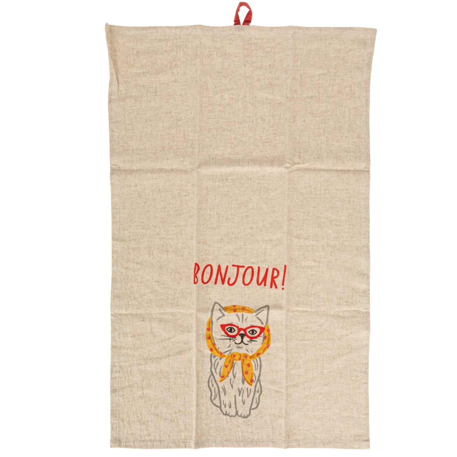Hello Honey® French Animal Linen Blend Tea Towels, 3ct.