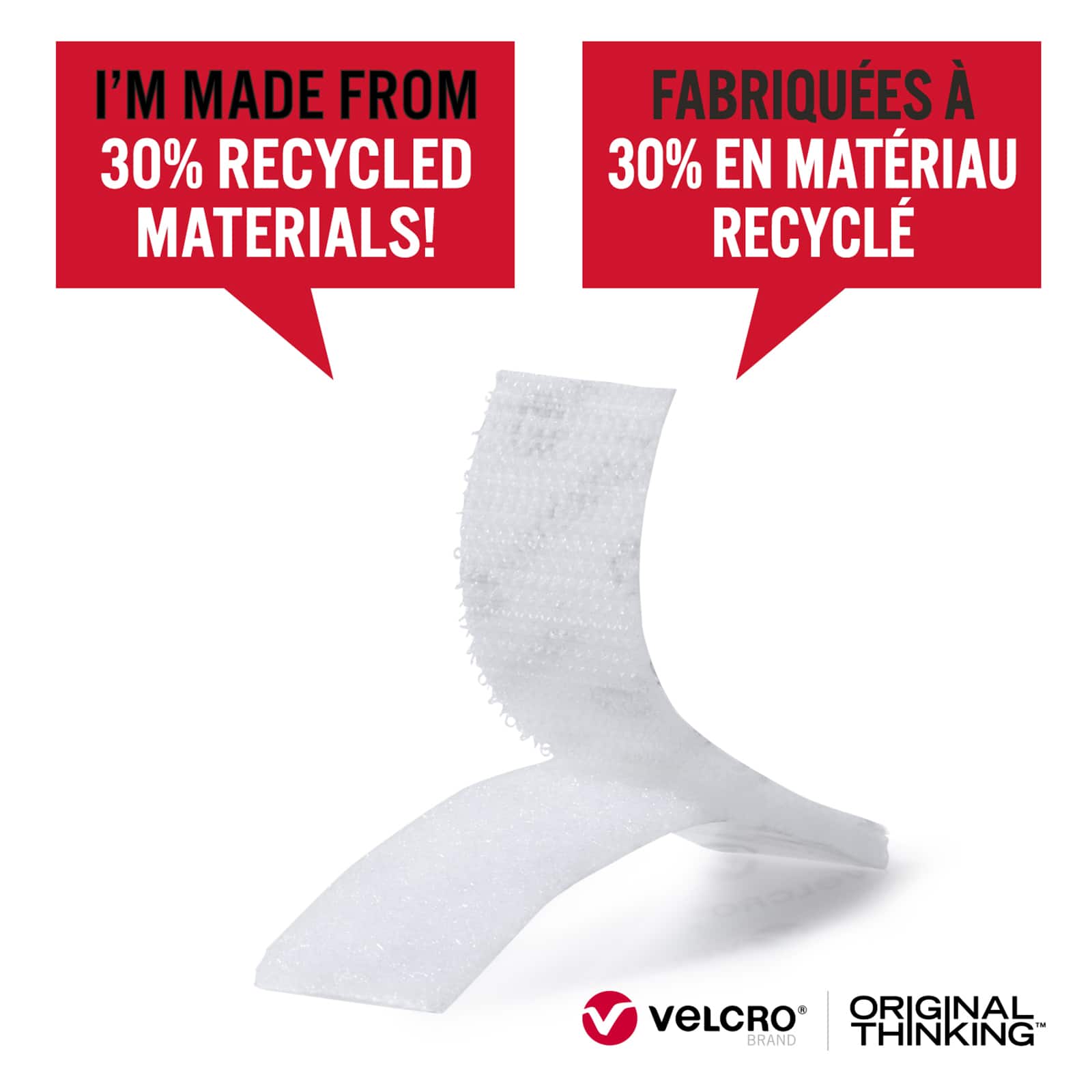 12 Packs: 8 ct. (96 total) VELCRO® Brand Recycled Strips