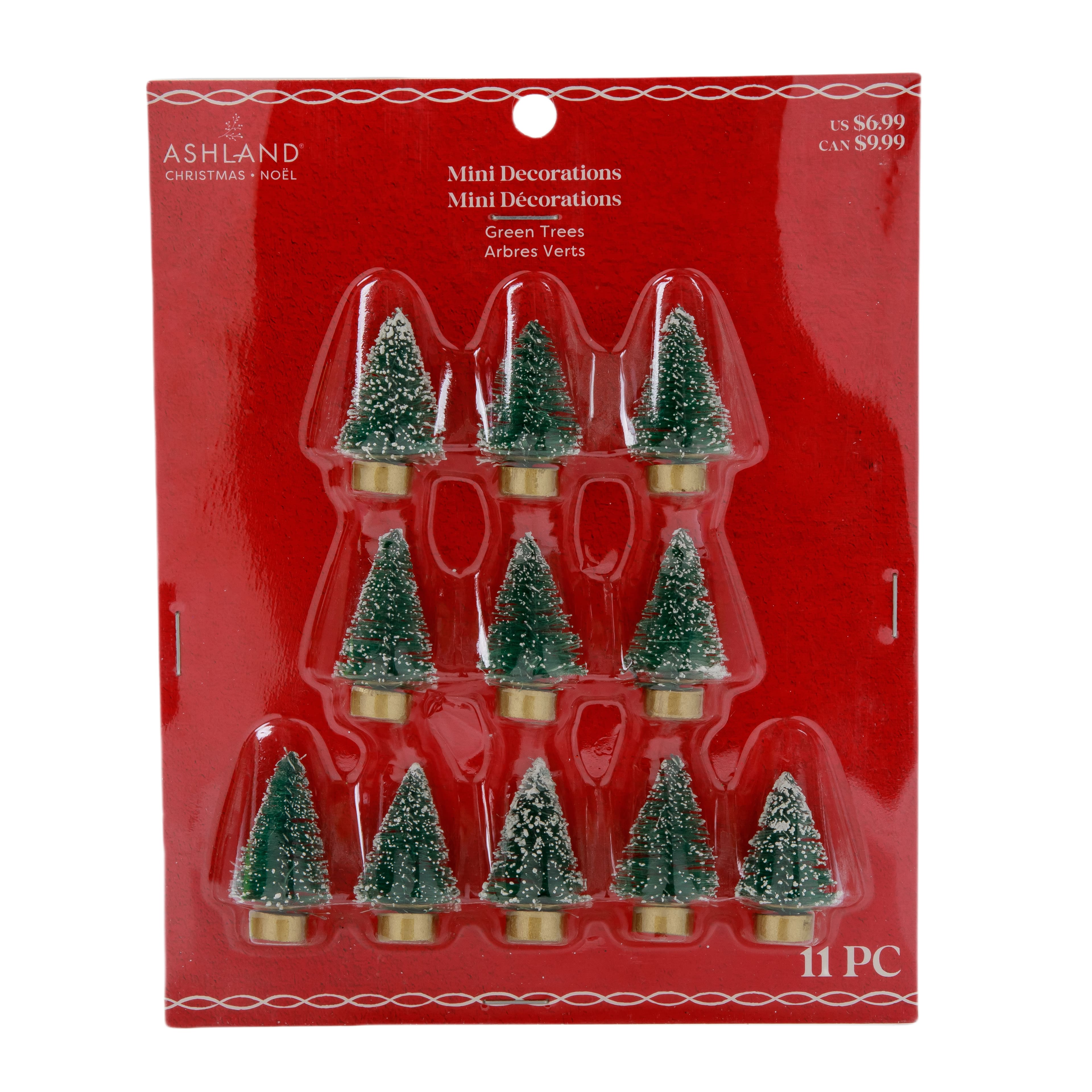 Mini Green Sisal Tree Decorations, 11ct. by Ashland&#xAE;