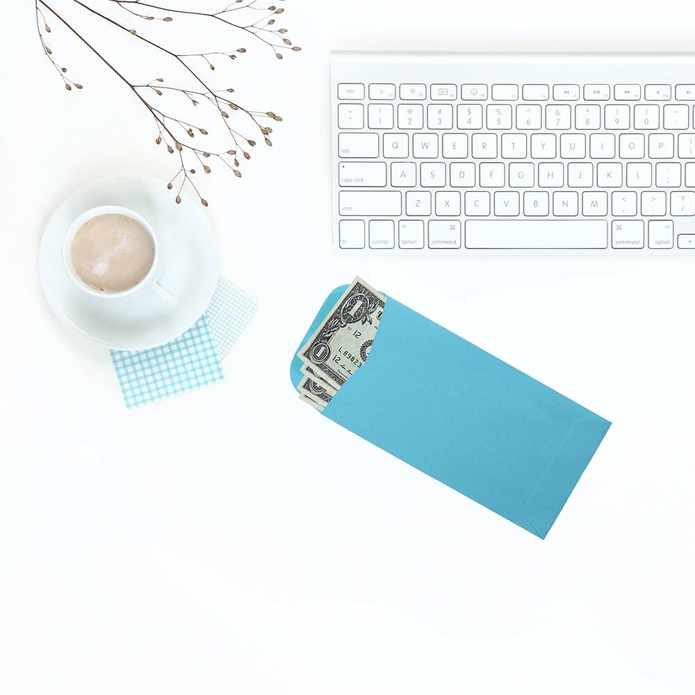 JAM Paper 3.5" x 6.5" Coin Business Envelopes