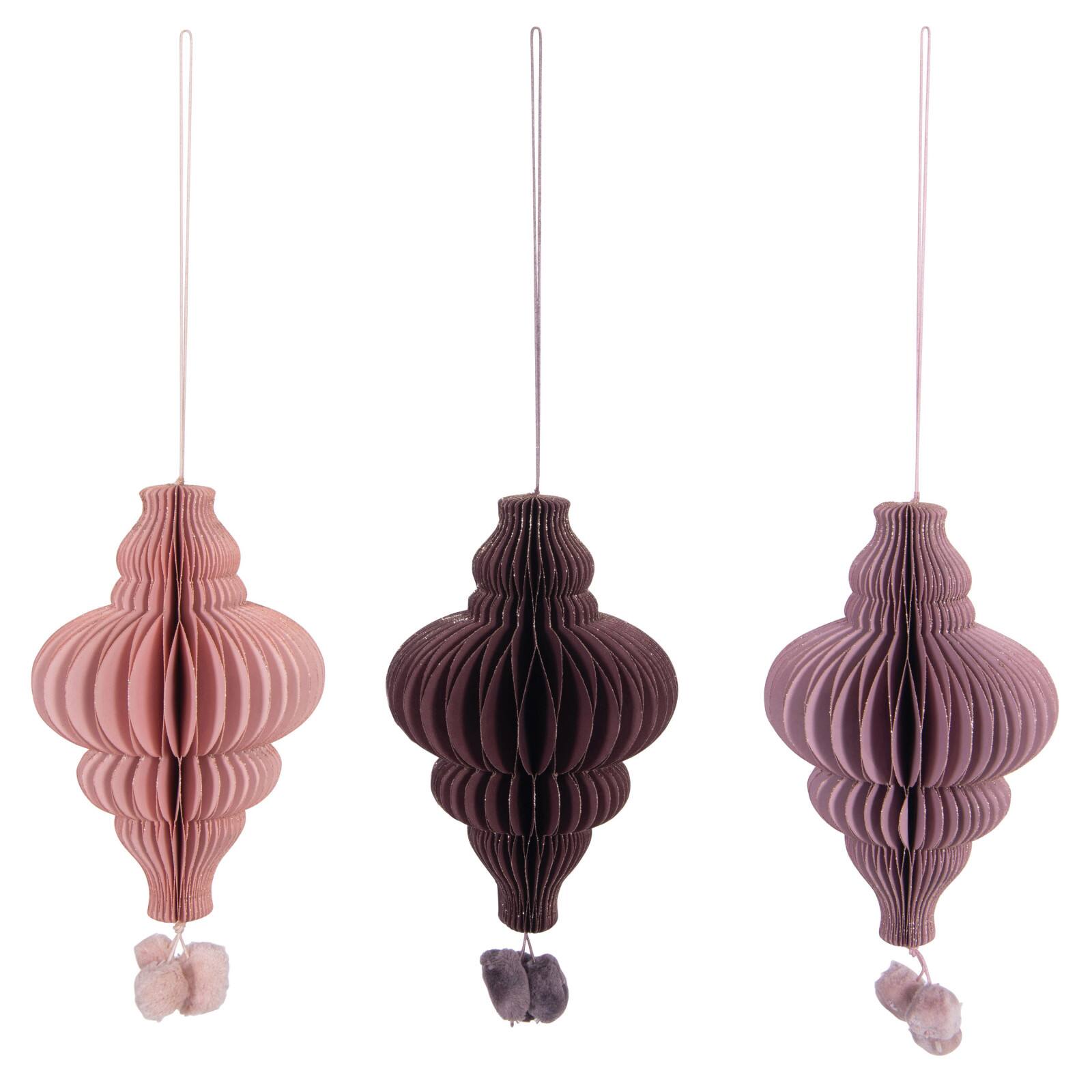 Hello Honey&#xAE; 6&#x22; Paper Ornament with Pom Poms Set