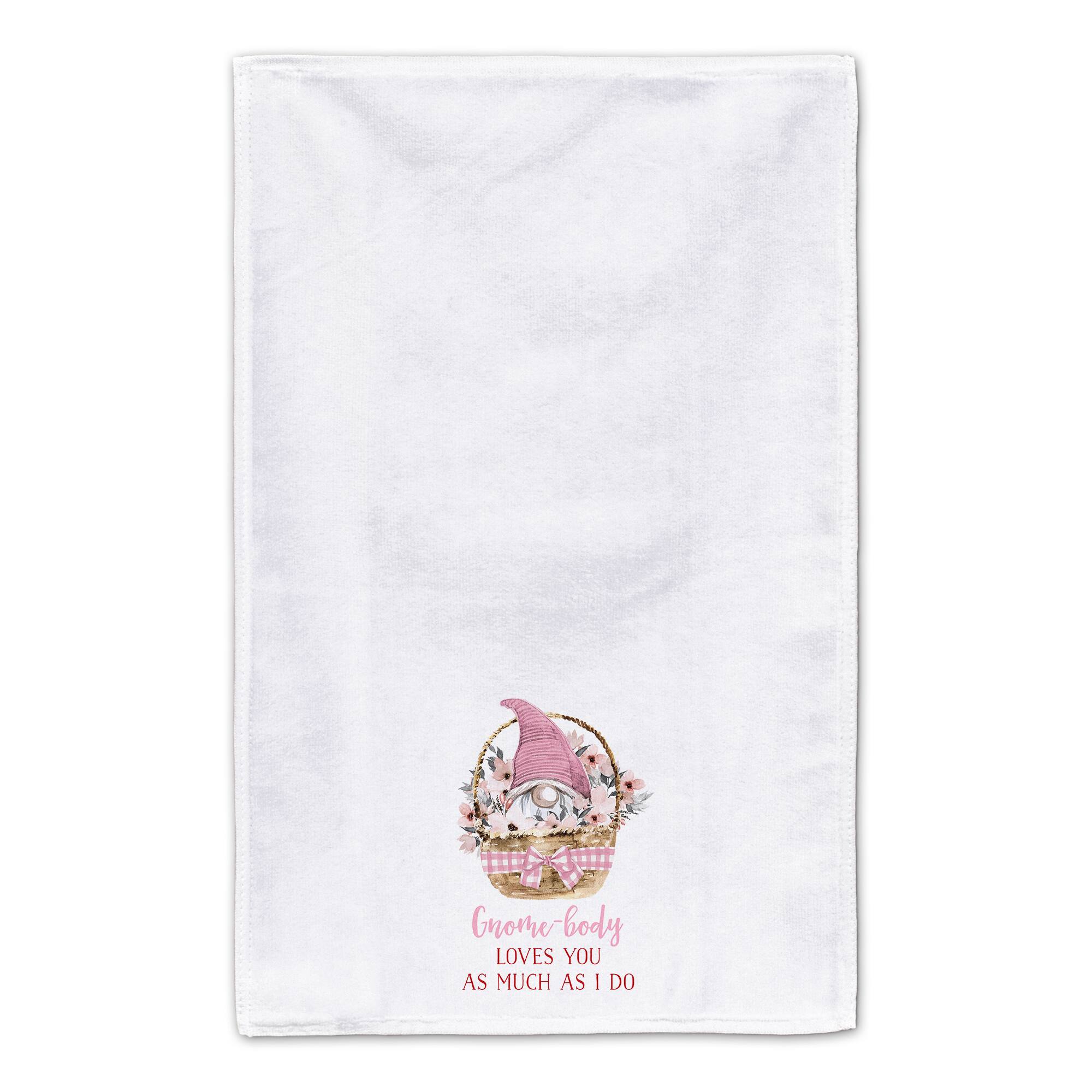 Gnome-body Loves You As Much As I Do Tea Towel Set