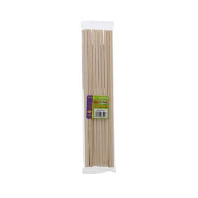 100 Pack Wood Bamboo Sticks for Crafts, DIY Bee Houses, Jewelry, Projects  (5.2 In)