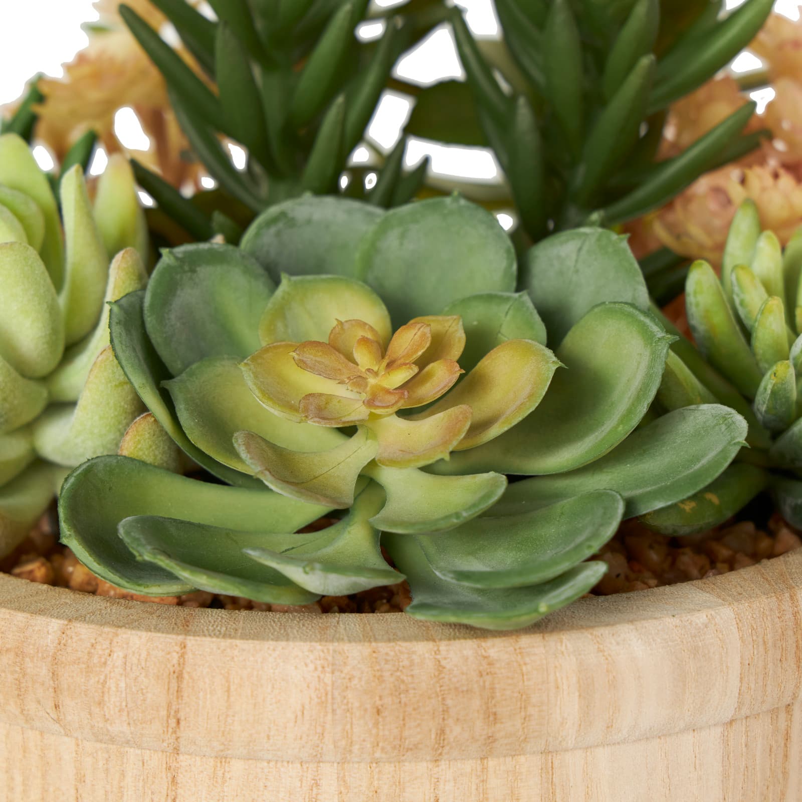 7&#x22; Succulent Artificial Plant with Natural Pot