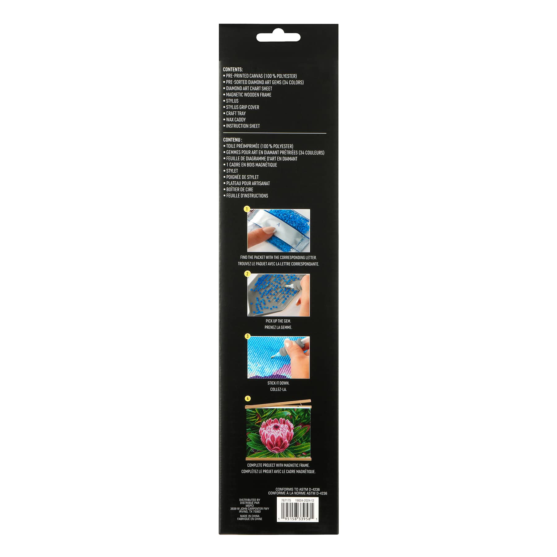 Pink Flower Diamond Art Kit by Make Market&#xAE;