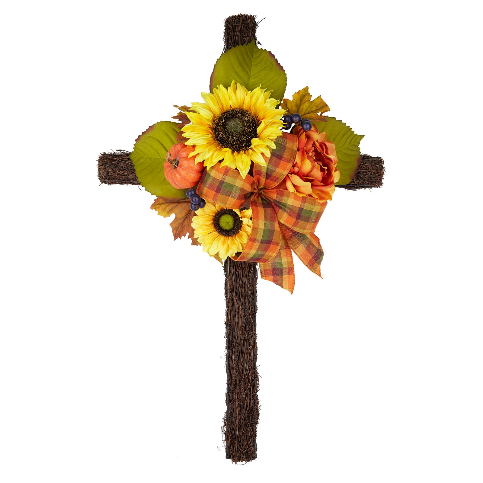 38" Sunflower & Mum Remembrance Cross by Ashland®