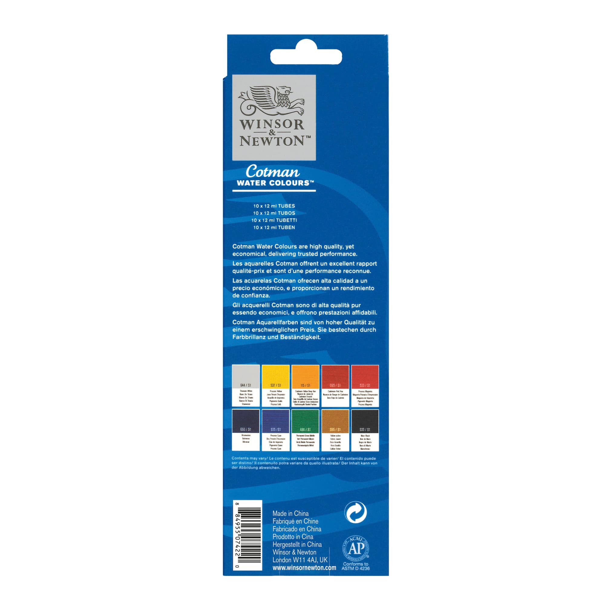 Winsor & Newton™ Cotman Watercolour™ 10 Colour Paint Set