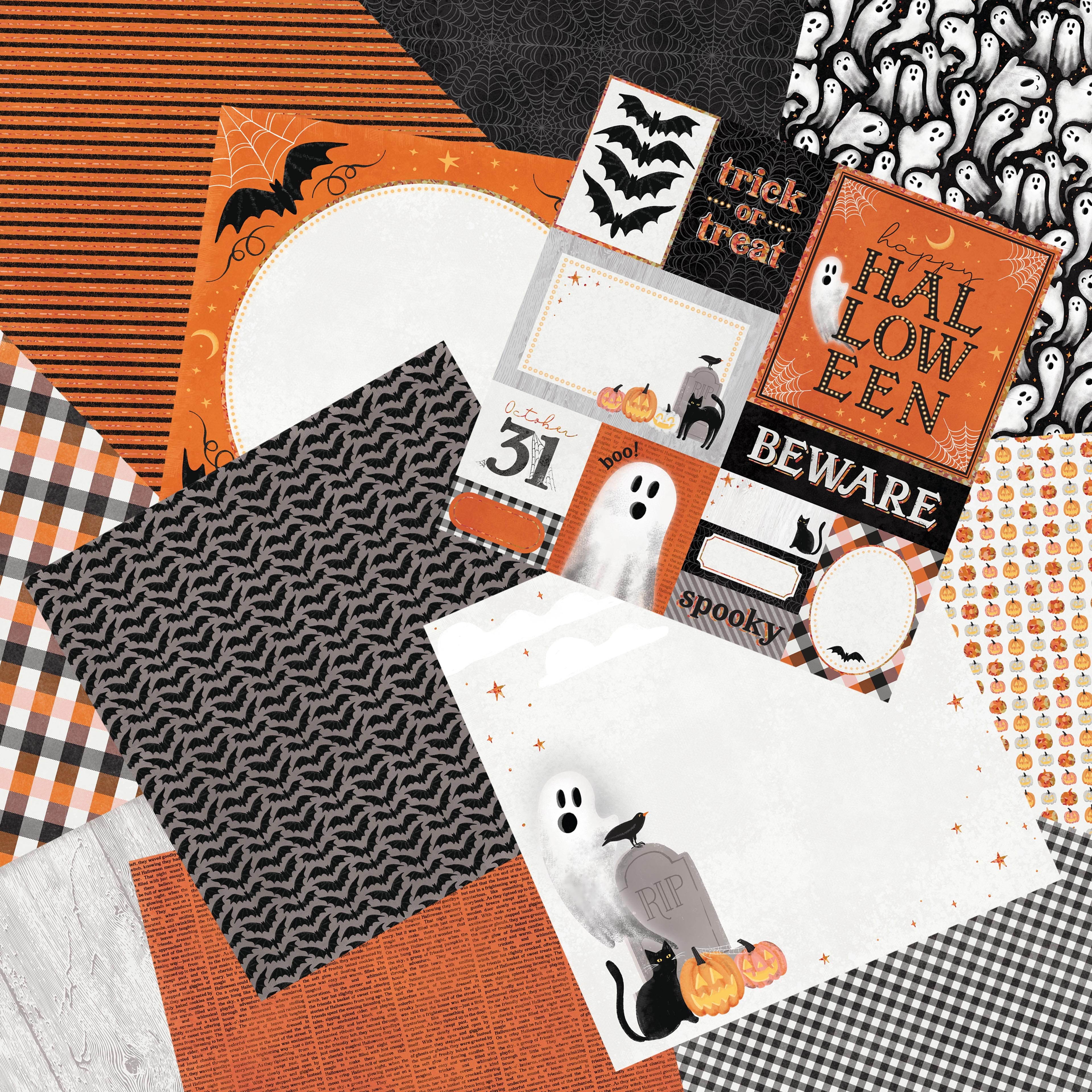 12&#x22; x 12&#x22; Vintage Halloween Paper Pad by Recollections&#x2122;, 24 Sheets
