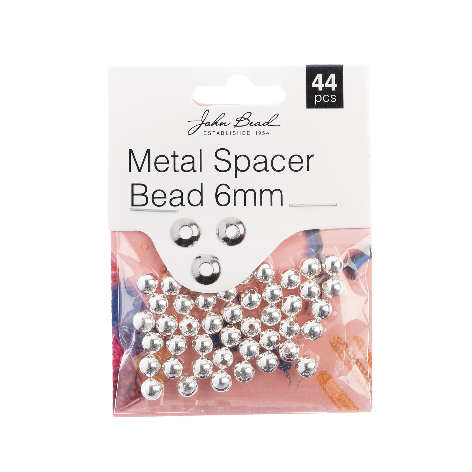 John Bead Must Have Findings 6mm Metal Spacer Beads