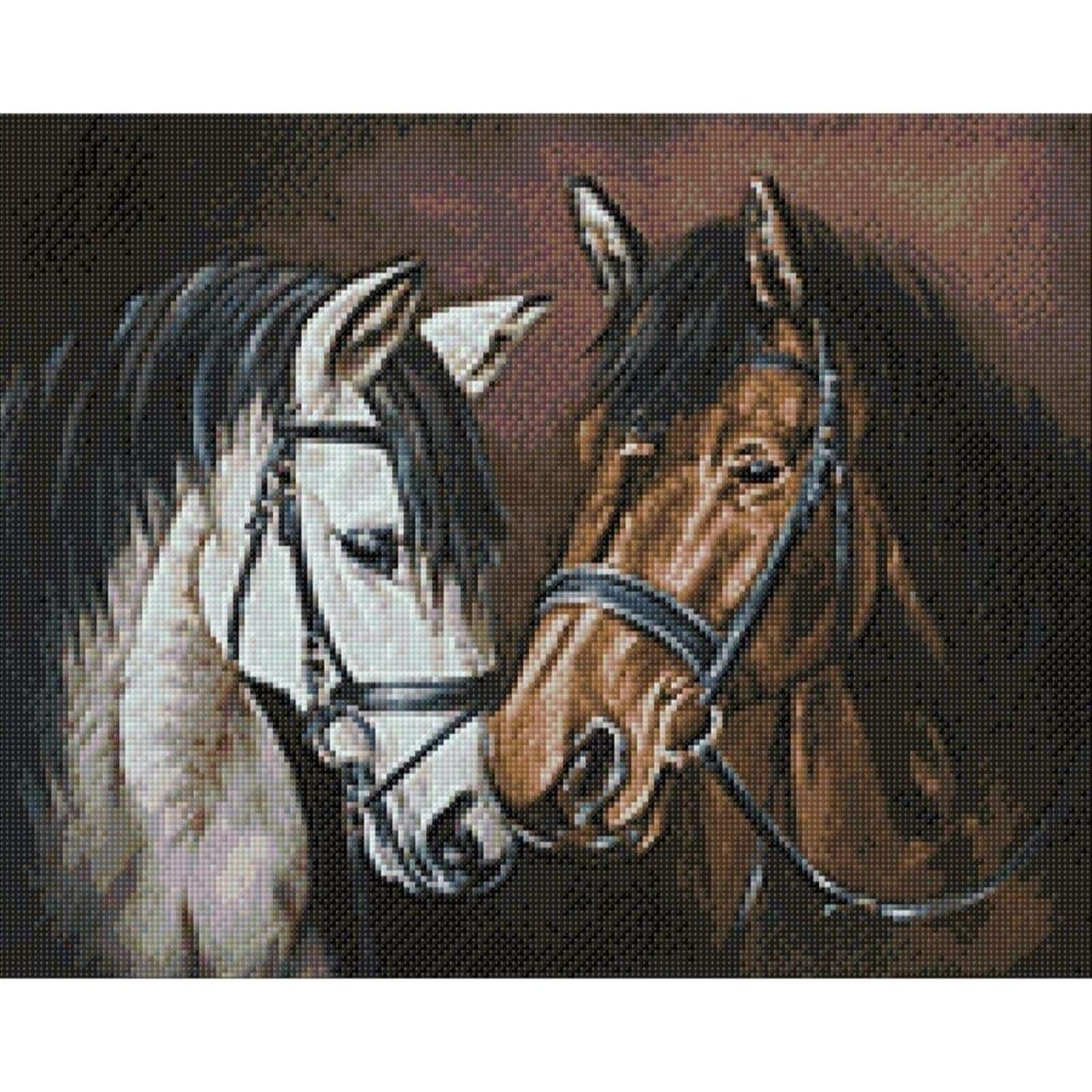 Wizardi Horse Tenderness Diamond Painting Kit