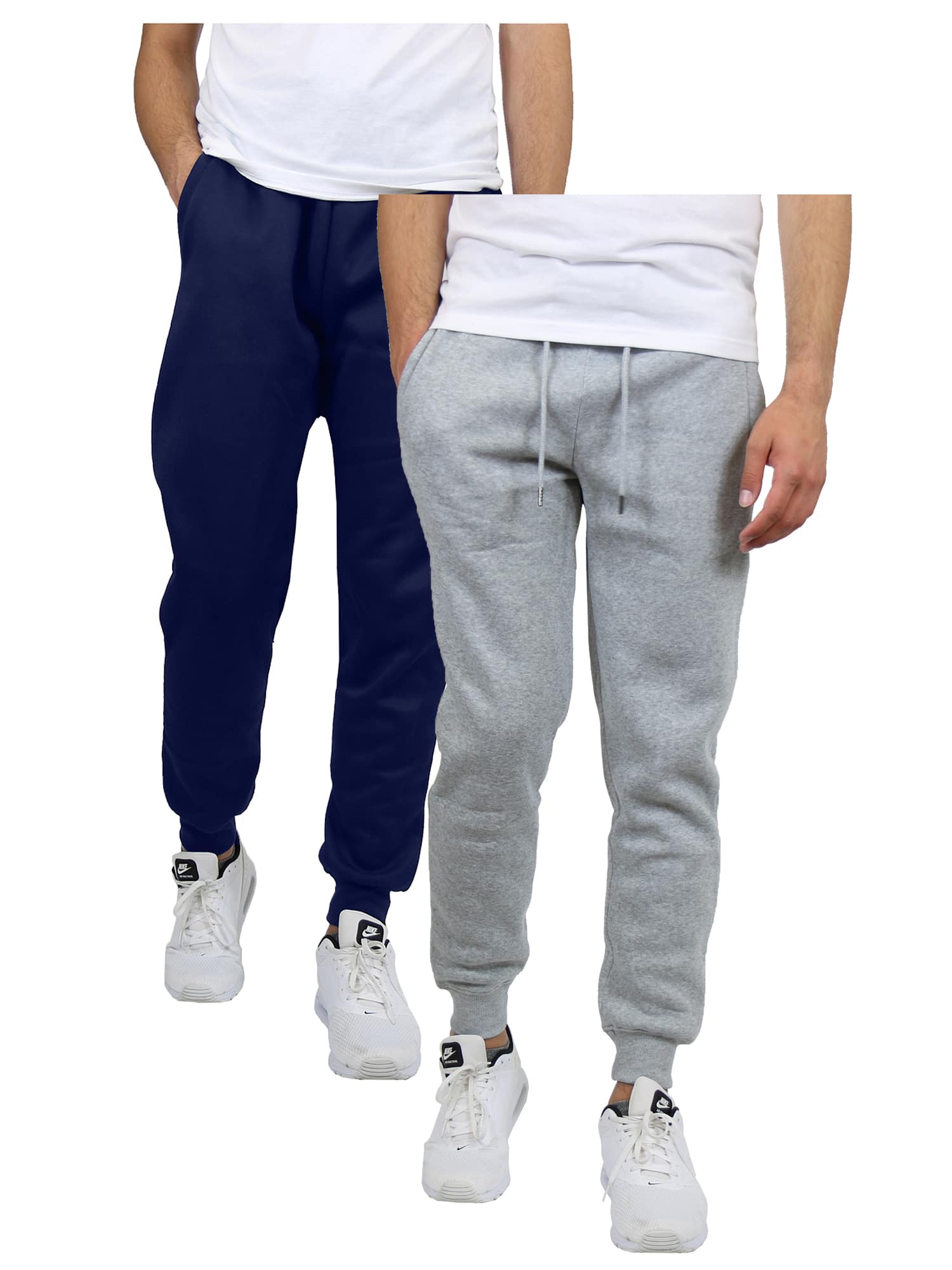 Galaxy by Harvic Men's Fleece-Lined Jogger Sweatpants 2 Pack