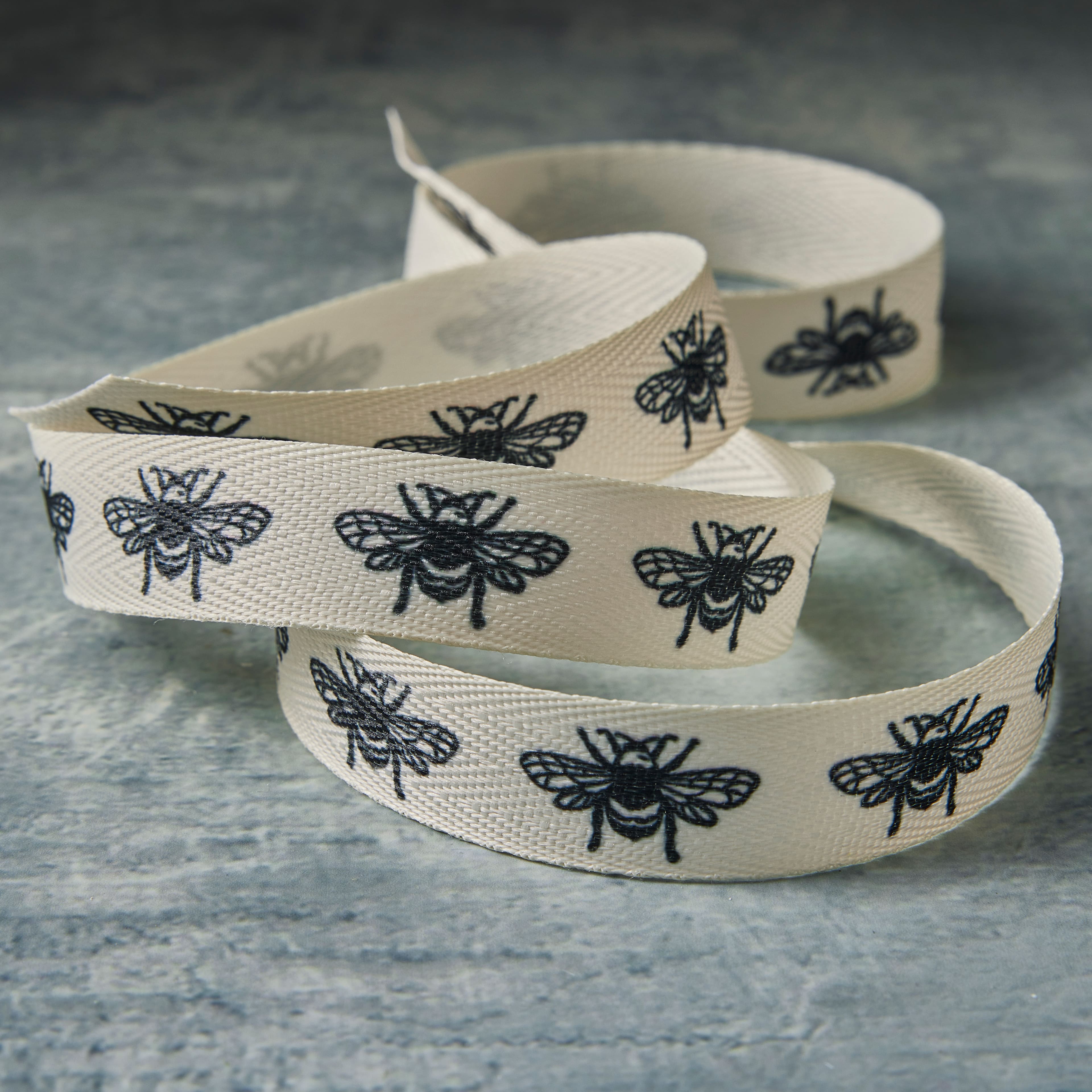 5/8&#x22; x 7yd. Bee Twill Ribbon by Celebrate It&#x2122; Classic