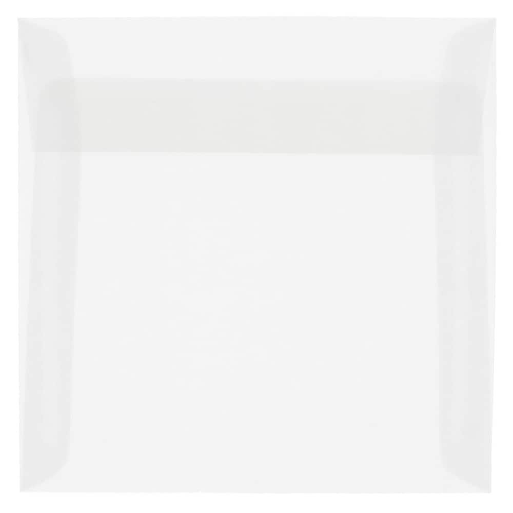 JAM Paper 6" x 6" Translucent Vellum Invitation Envelopes, 25ct.