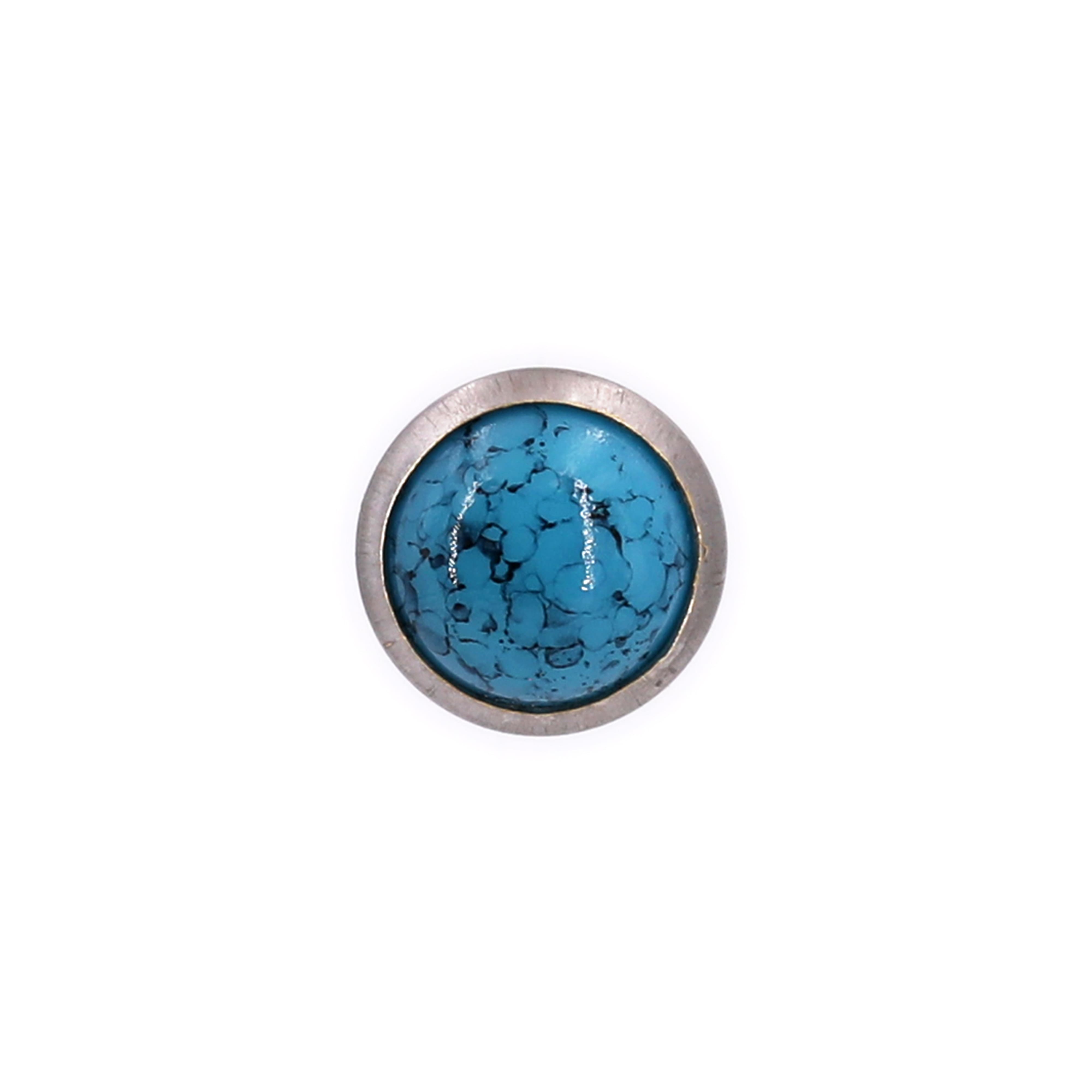 Turquoise Leather Button Studs, 6ct. by Bead Landing&#x2122;