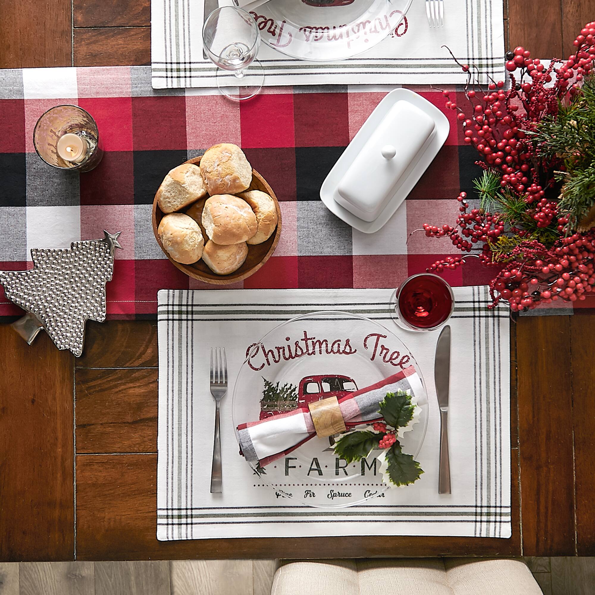 DII&#xAE; Tree Farm Truck Printed Placemats, 6ct.