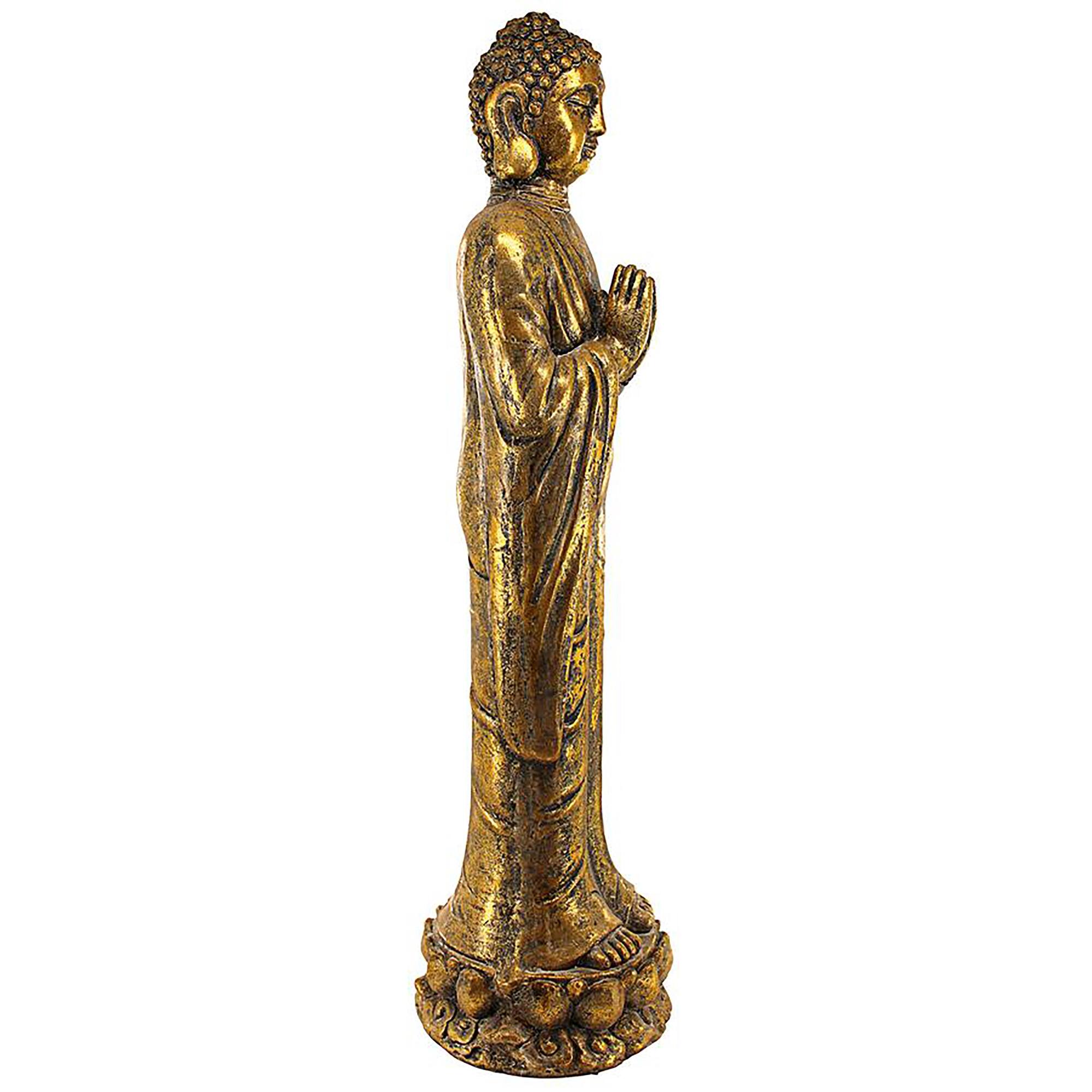Design Toscano 28" Golden Serenity Buddha Asian Statue