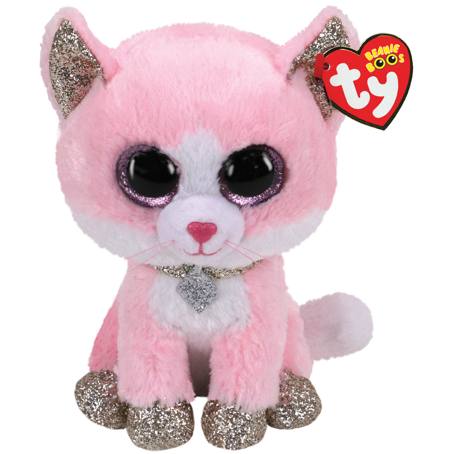 Ty Beanie Boos™ Fiona Pink Cat, Regular