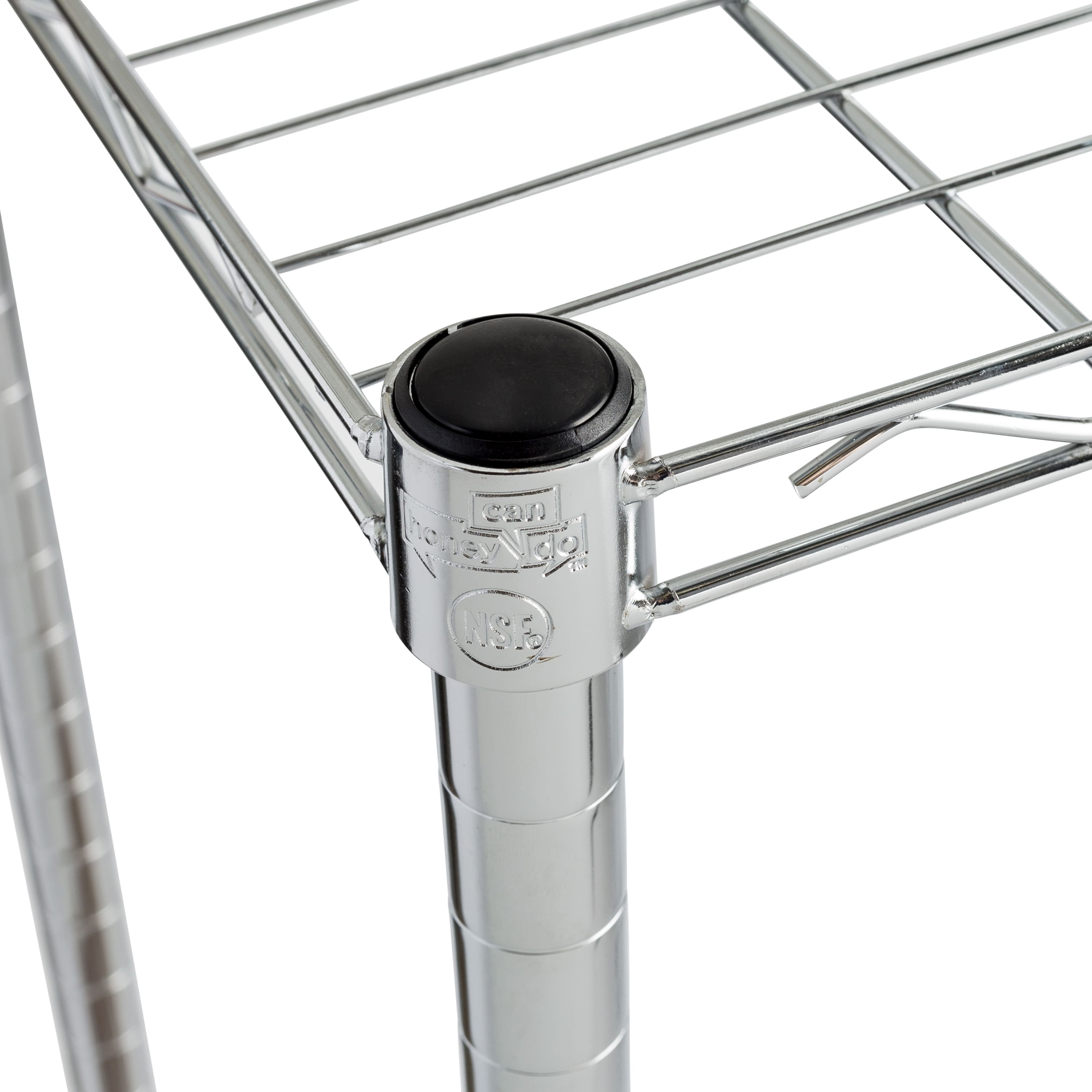 Honey Can Do Chrome 5-Tier Heavy-Duty Adjustable Shelving Unit
