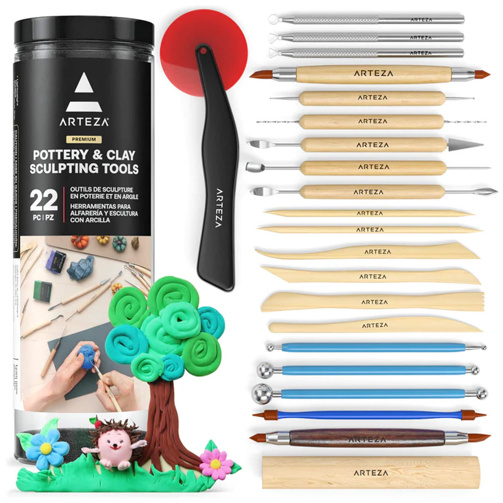 Arteza&#xAE; 22-Piece Sculpting Tools Set