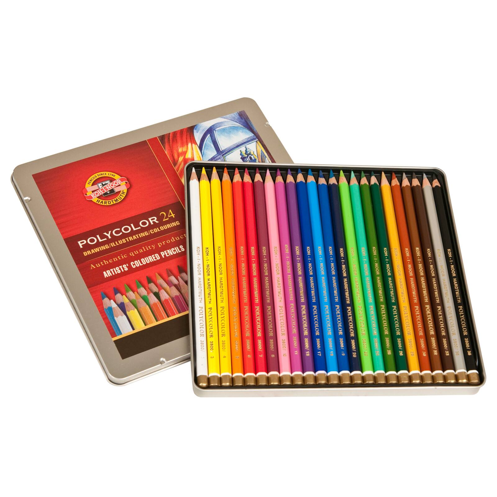 Koh-I-Noor Polycolor 24 Color Artists' Colored Pencil Tin Set | Michaels