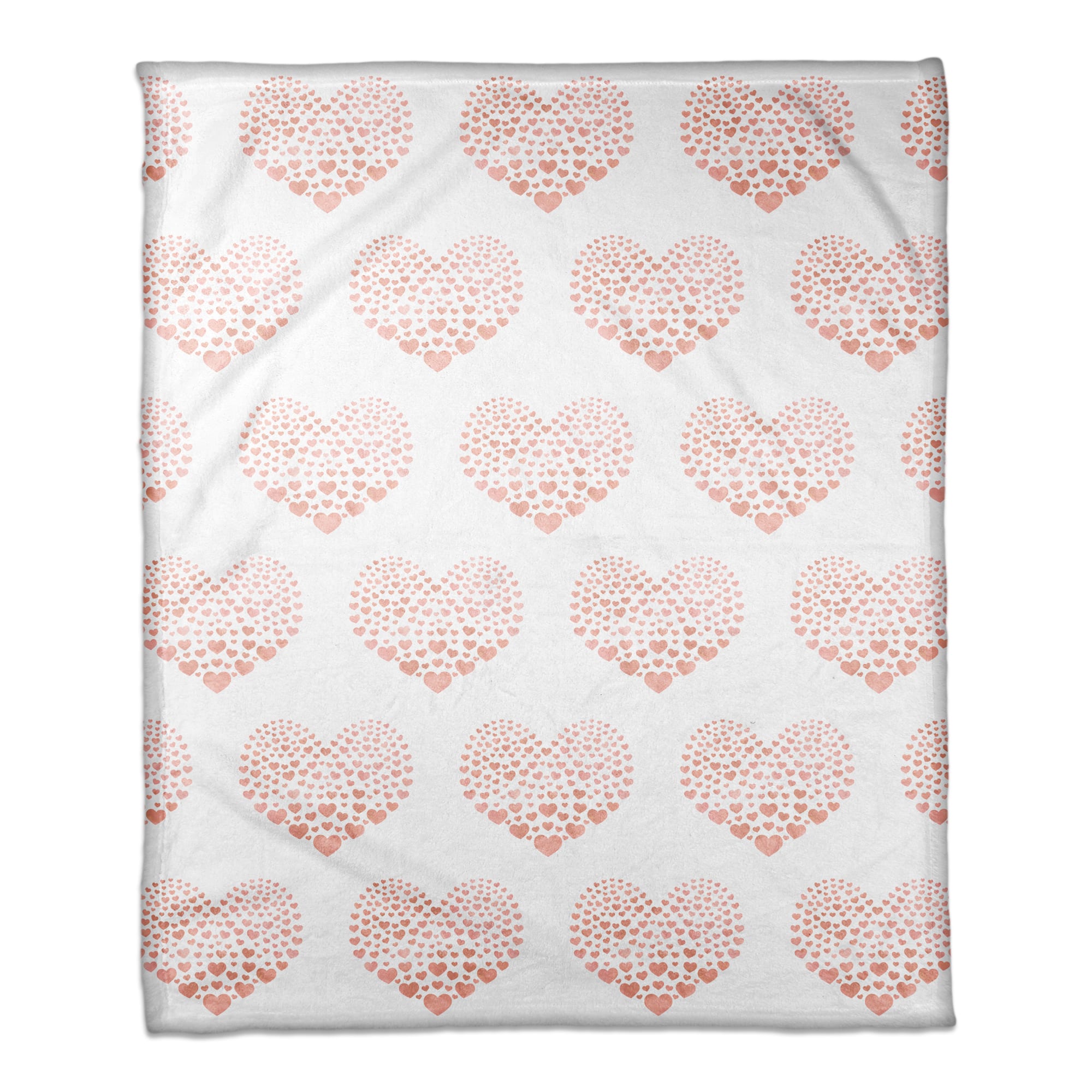 Tiny Pink Hearts Throw Blanket | Michaels