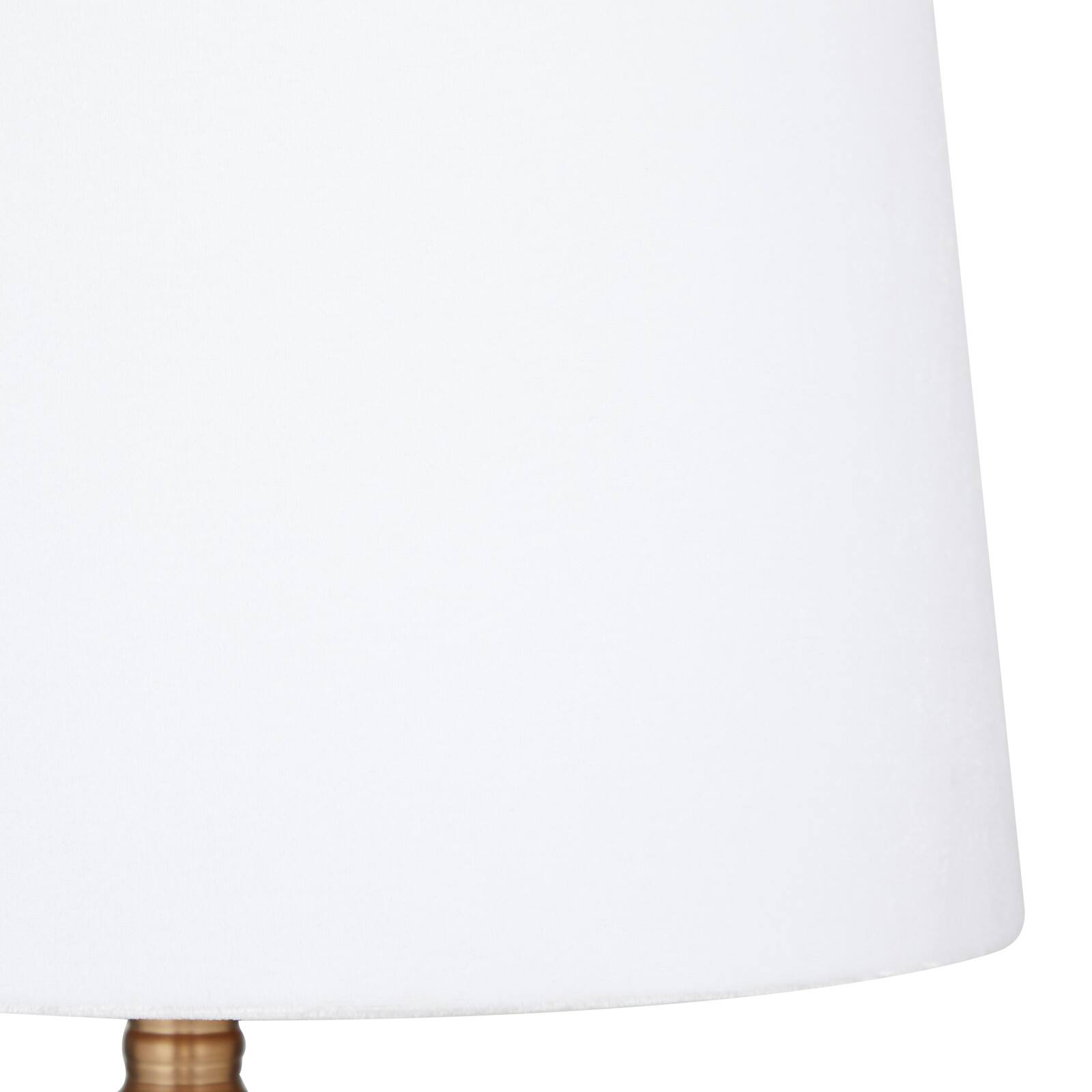 White Glass Table Lamp 15&#x22; x 15&#x22; x 29&#x22;