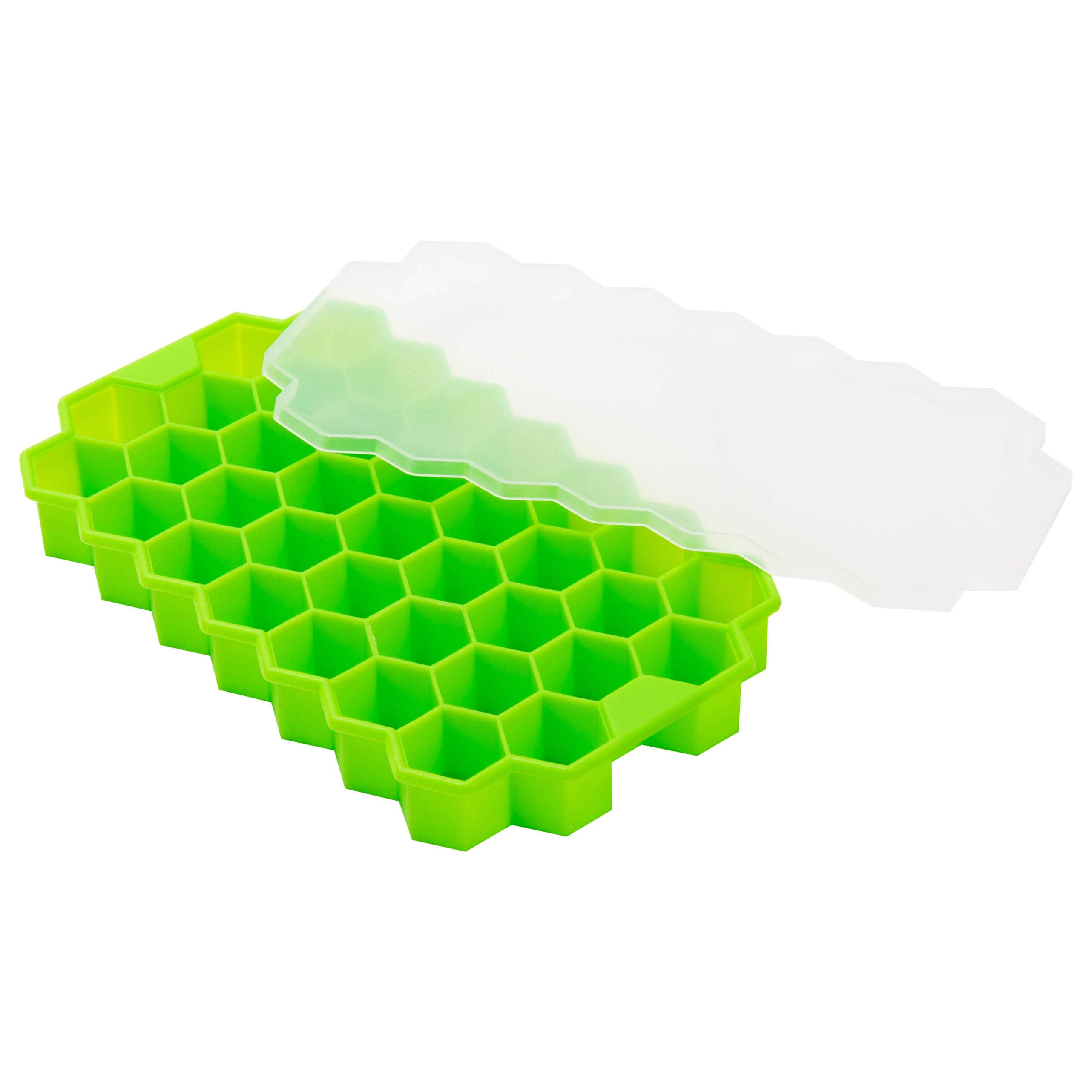 Mind Reader Green Honeycomb Silicone Freezer Tray, 4ct.