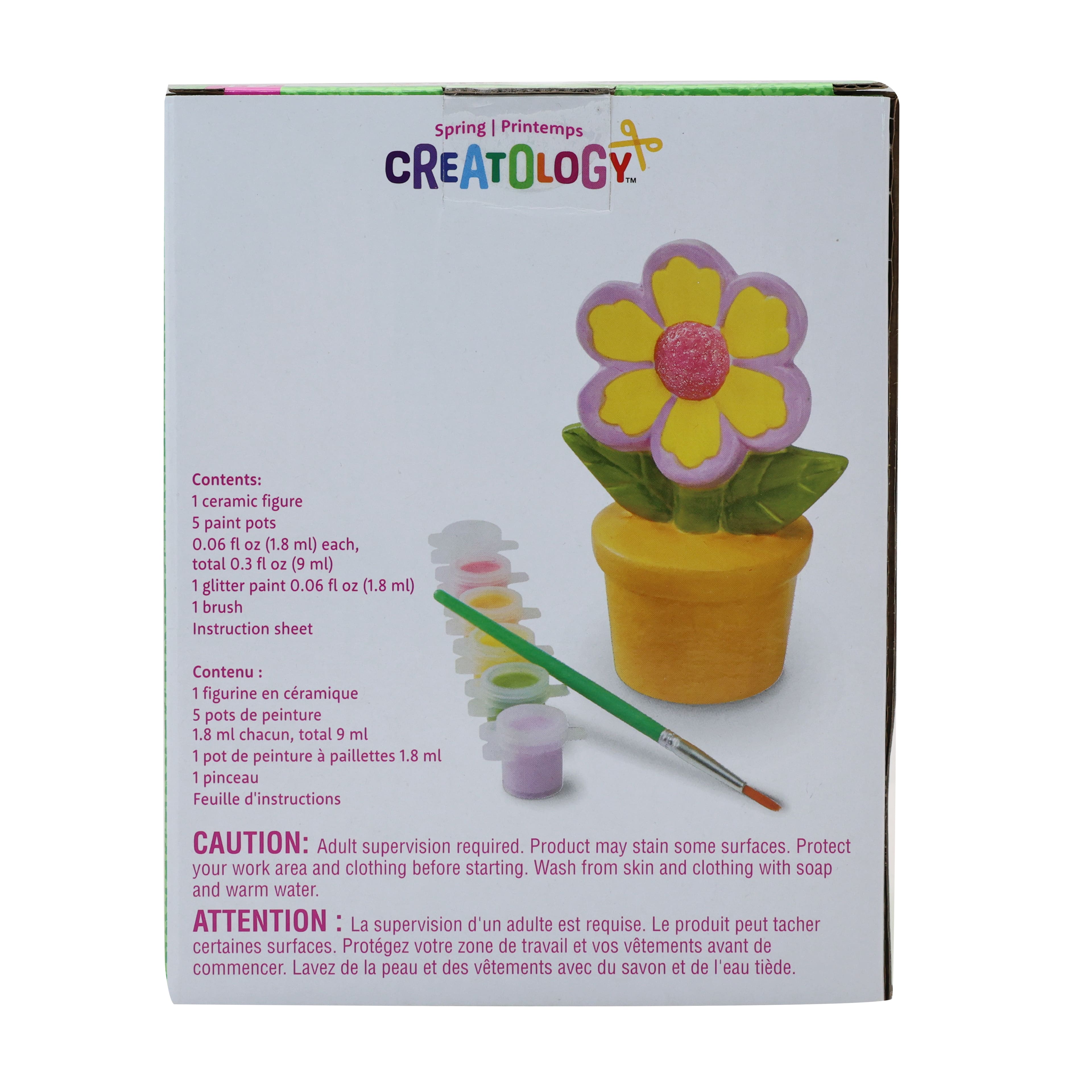 Paint Your Own 3D Ceramic Potted Flower Kit by Creatology&#x2122;