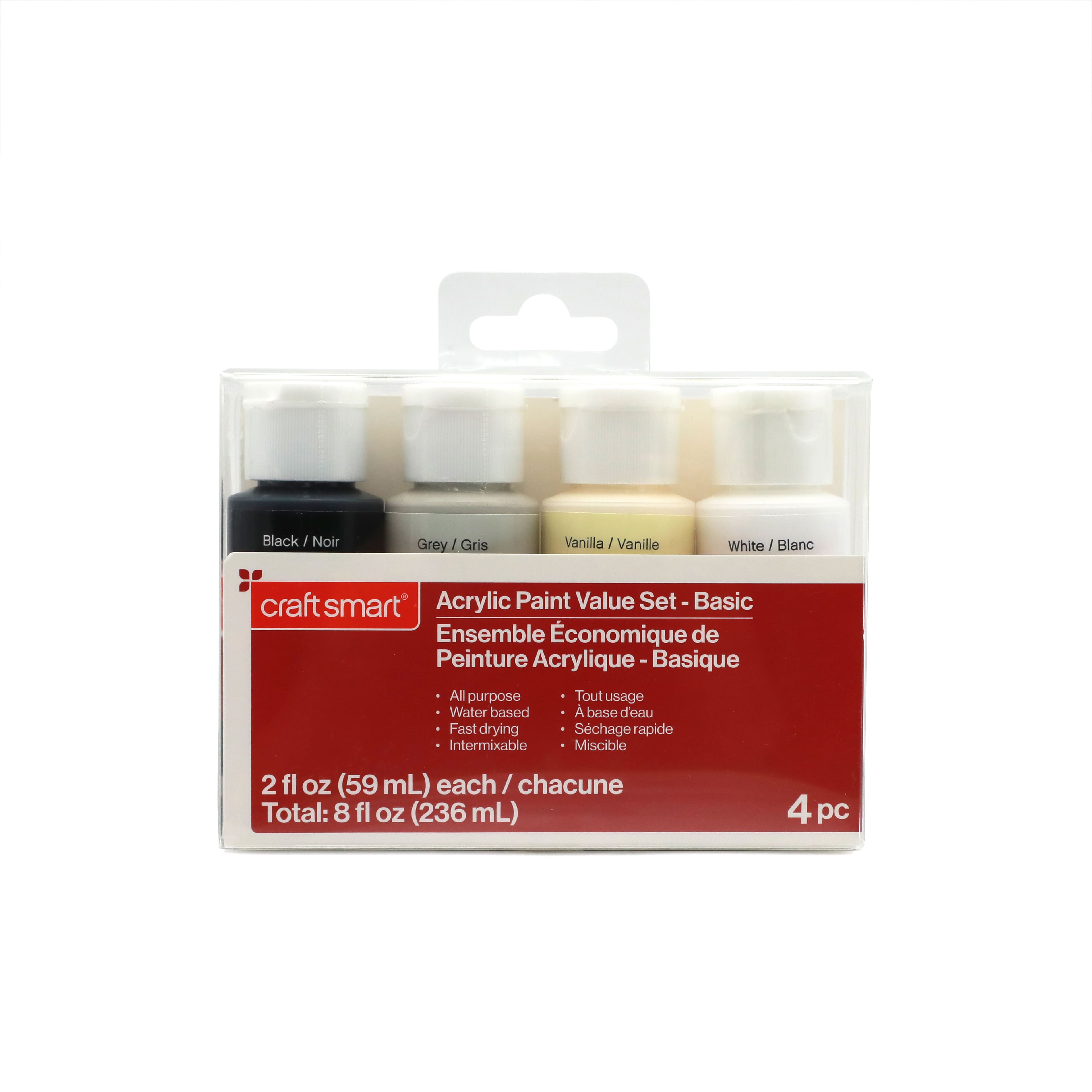 4 Color Basics Acrylic Paint Value Set by Craft Smart&#xAE;
