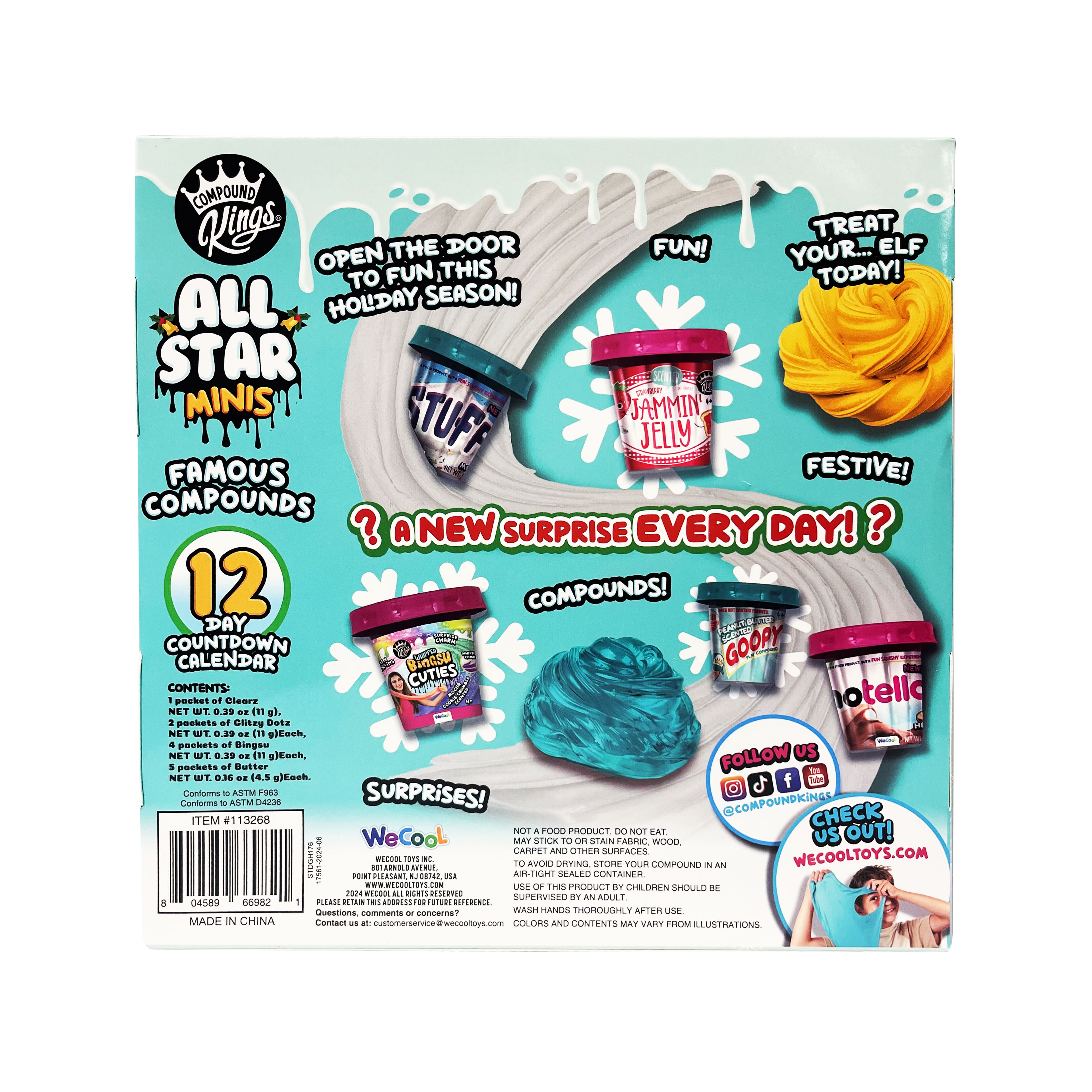 Compound Kings&#xAE; All Star Minis Famous Compounds 12 Day Christmas Countdown Calendar