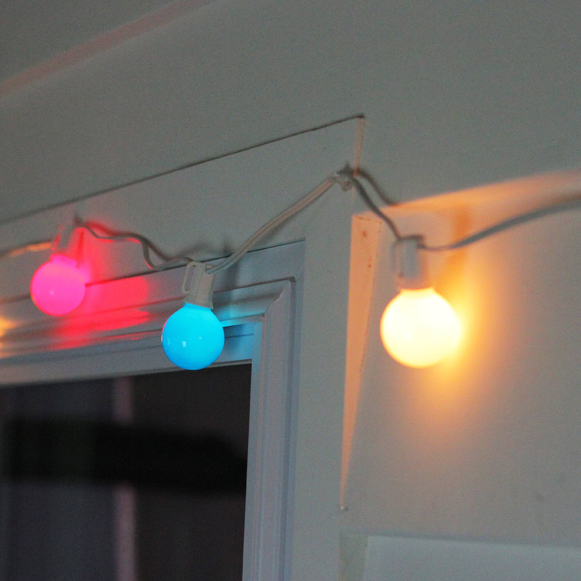 10ct. Red & Blue 4th of July G40 Globe Light Set