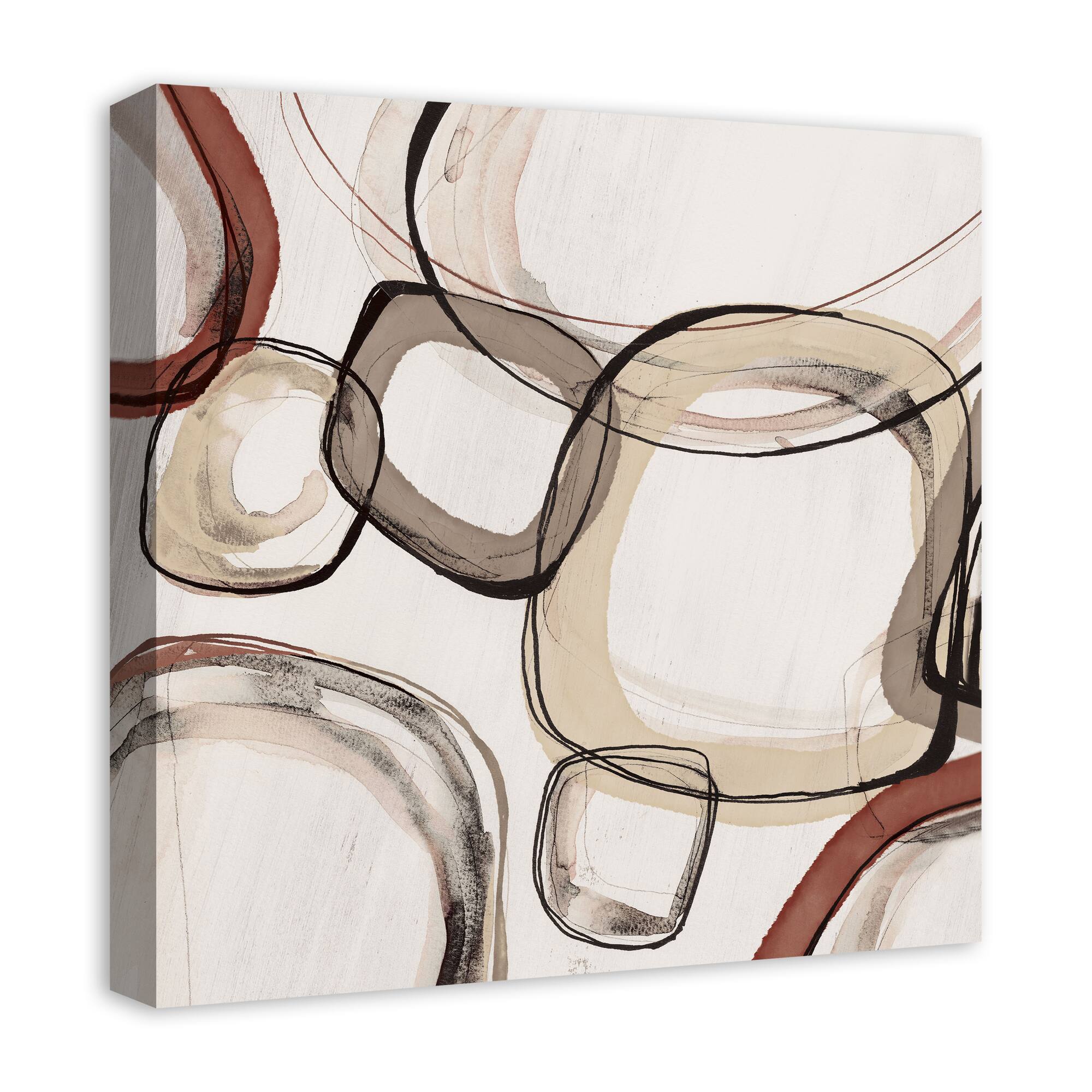 Traditional Urban Abstract 20" x 20" Canvas Wall Art