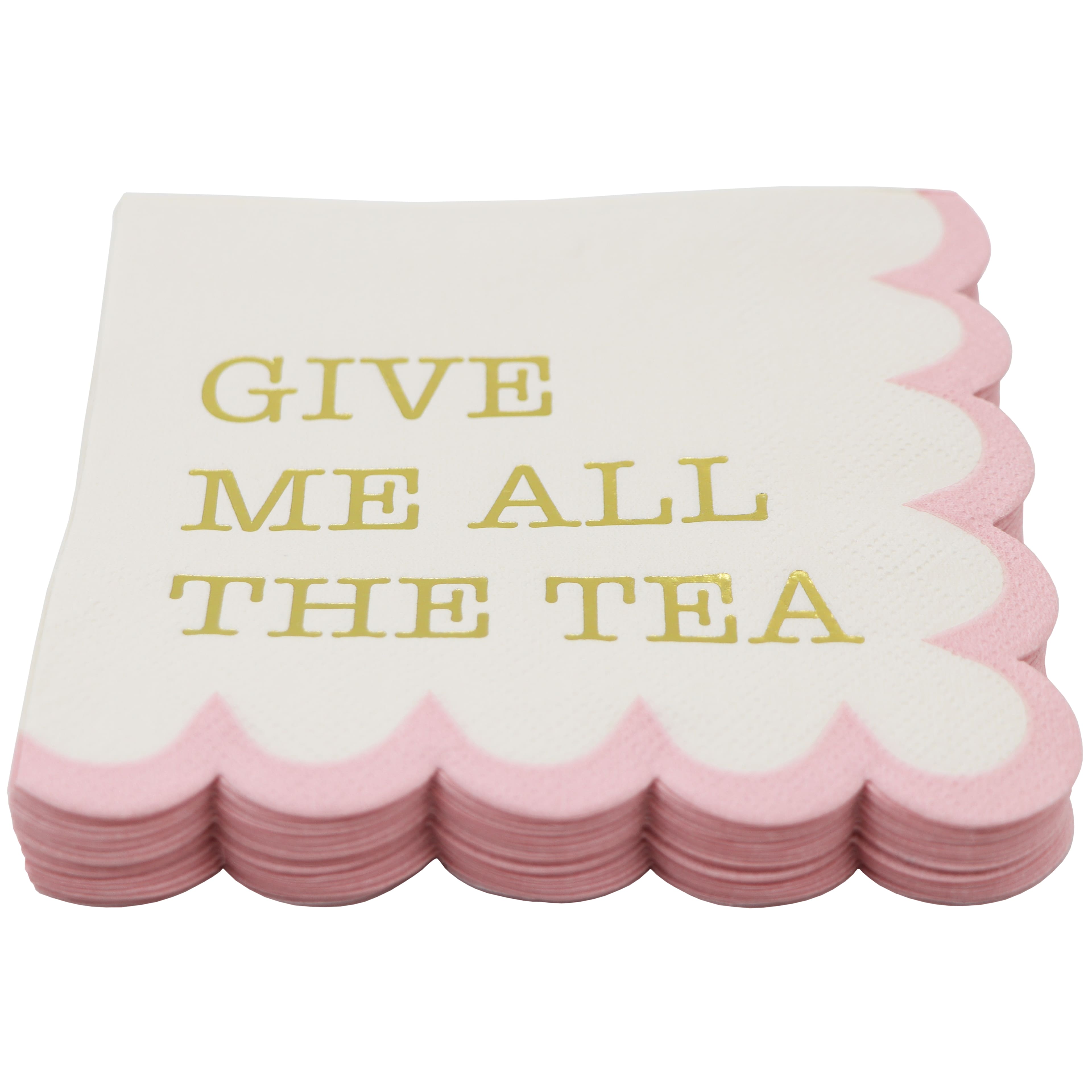 Give Me All the Tea Pink Beverage Napkins, 20ct. by Ashland&#xAE;