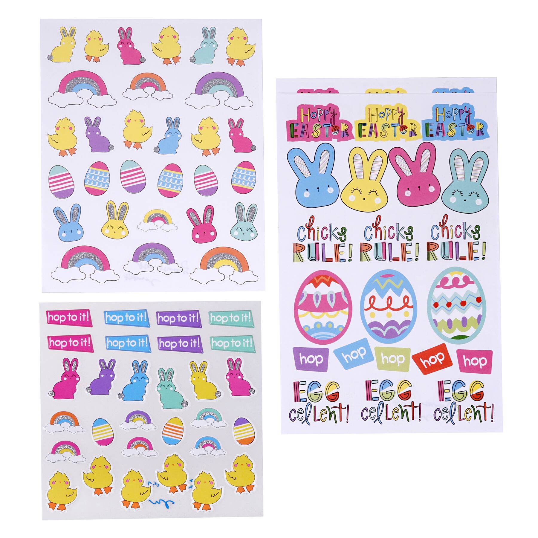 Chick & Bunny Easter Stickers