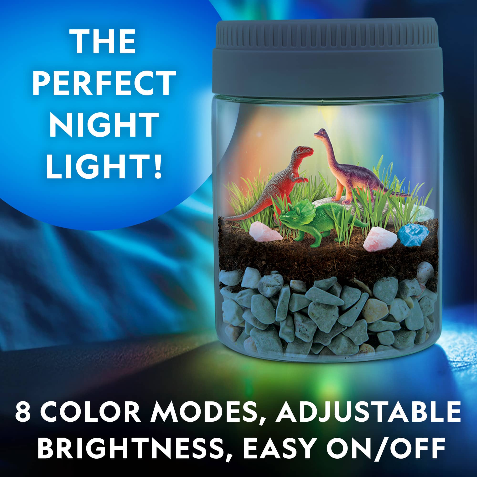 National Geographic&#x2122; Light-Up Dinosaur Terrarium