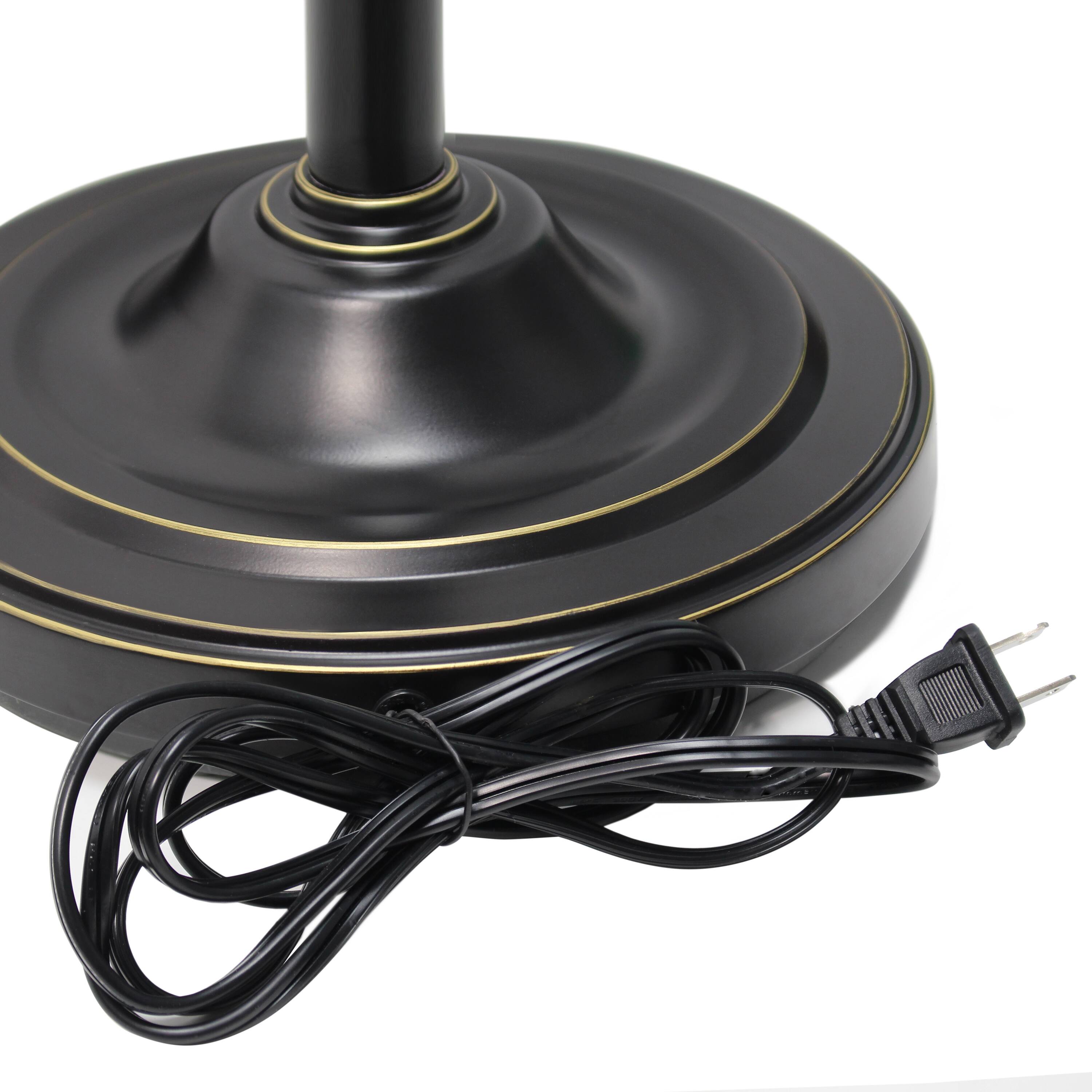 Lalia Home Torchiere Floor Lamp with 2 Reading Lights