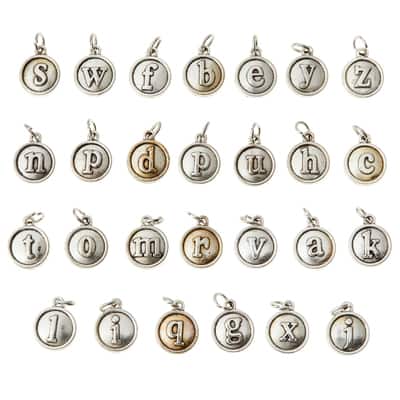 Round Alphabet Charm Set by Bead Landing™ image