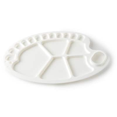 Oval Plastic Palette 17 Wells Painting Palette Tray 34x24CM