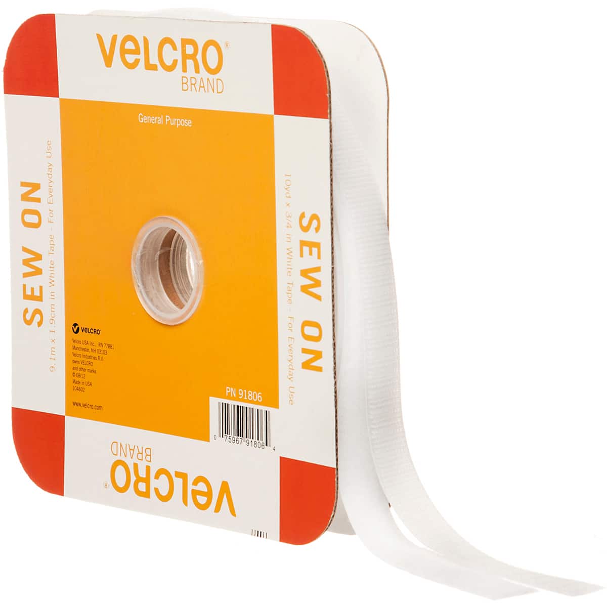 VELCRO&#xAE; Brand White Sew-On Tape