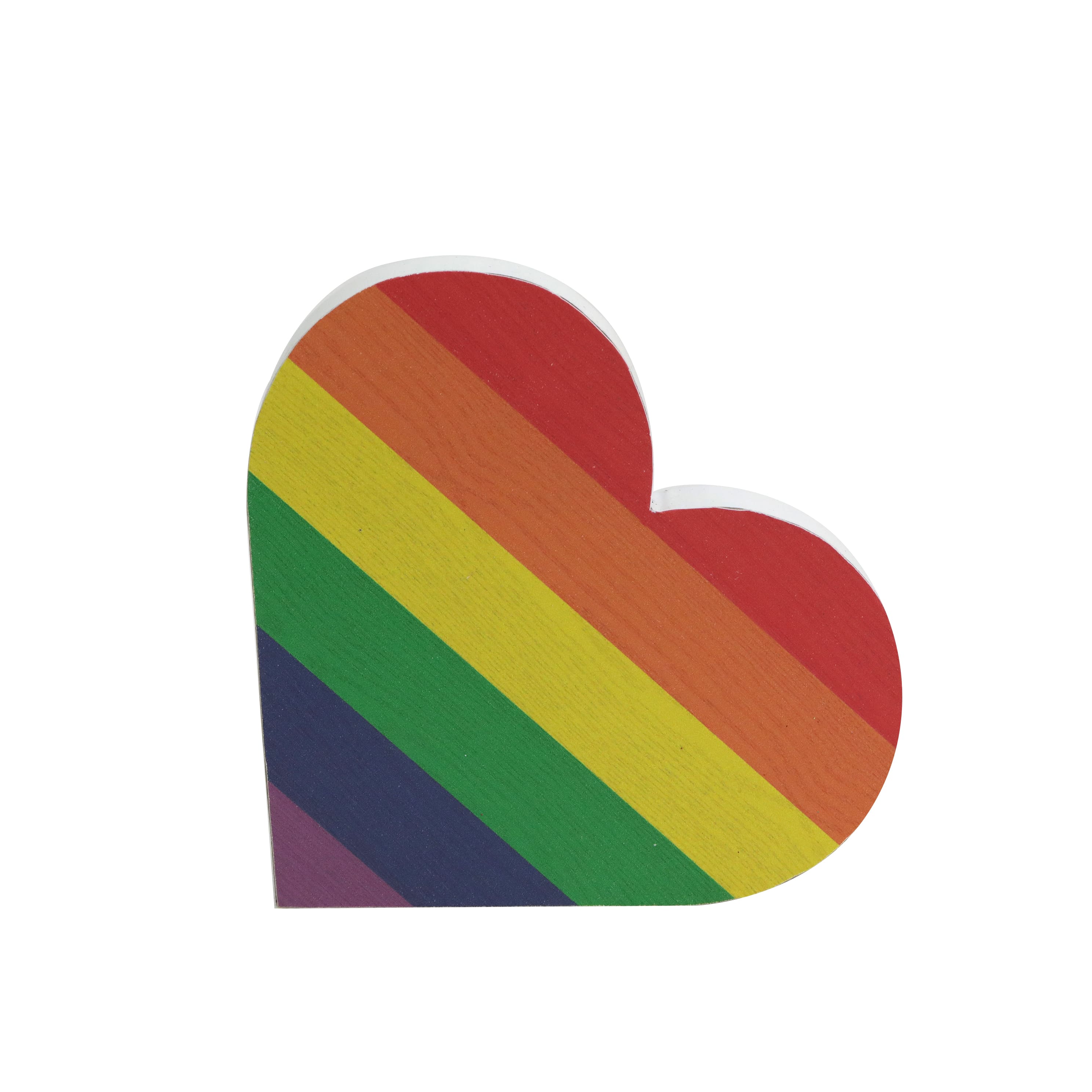 5&#x22; Pride Rainbow Tabletop Heart by Celebrate It&#x2122;
